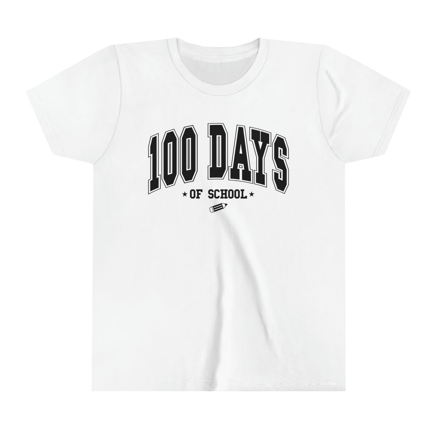 100 Days of School Boy's and Girl's Unisex Short Sleeve Tee