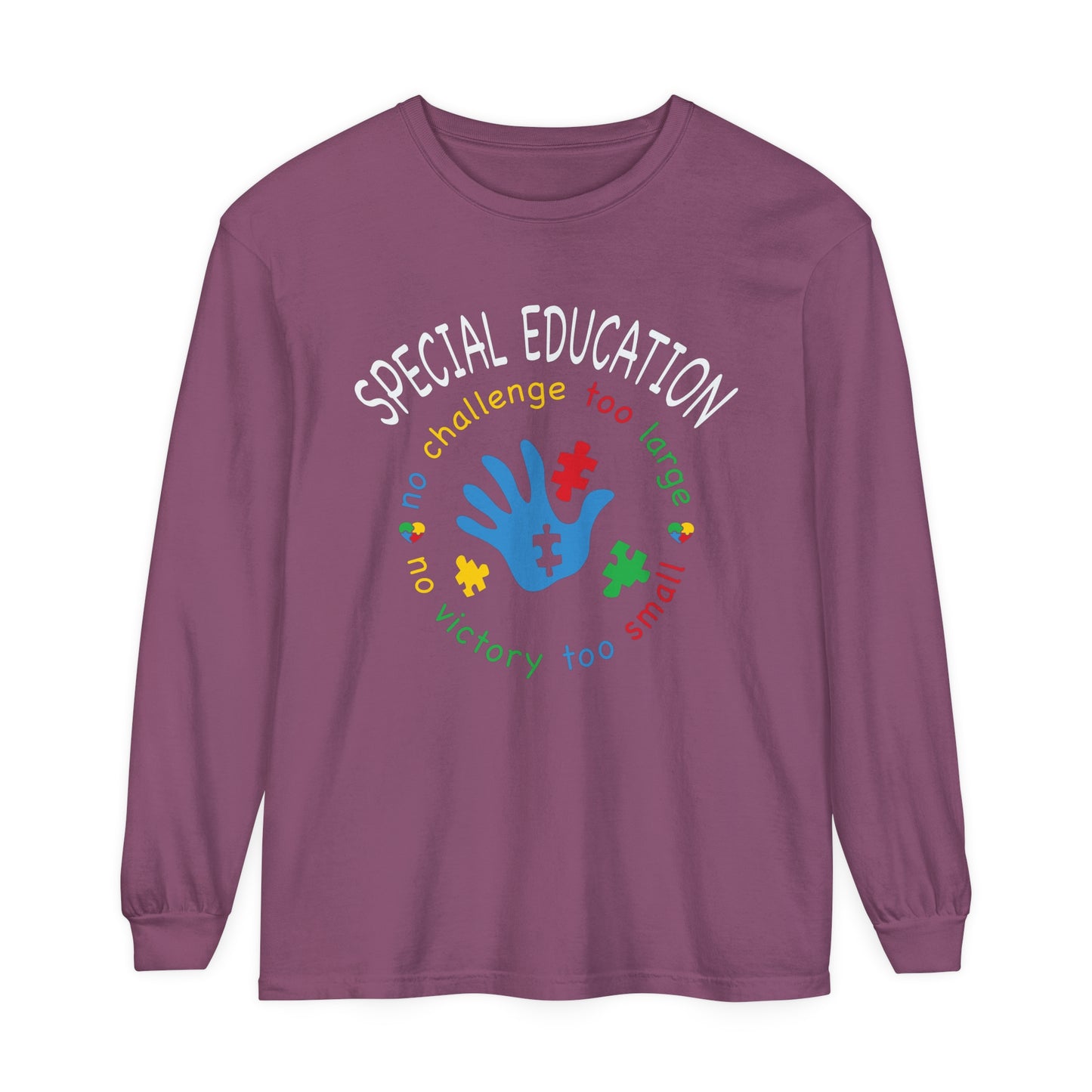 Special Education No challenge too big Women's Long Sleeve T-Shirt