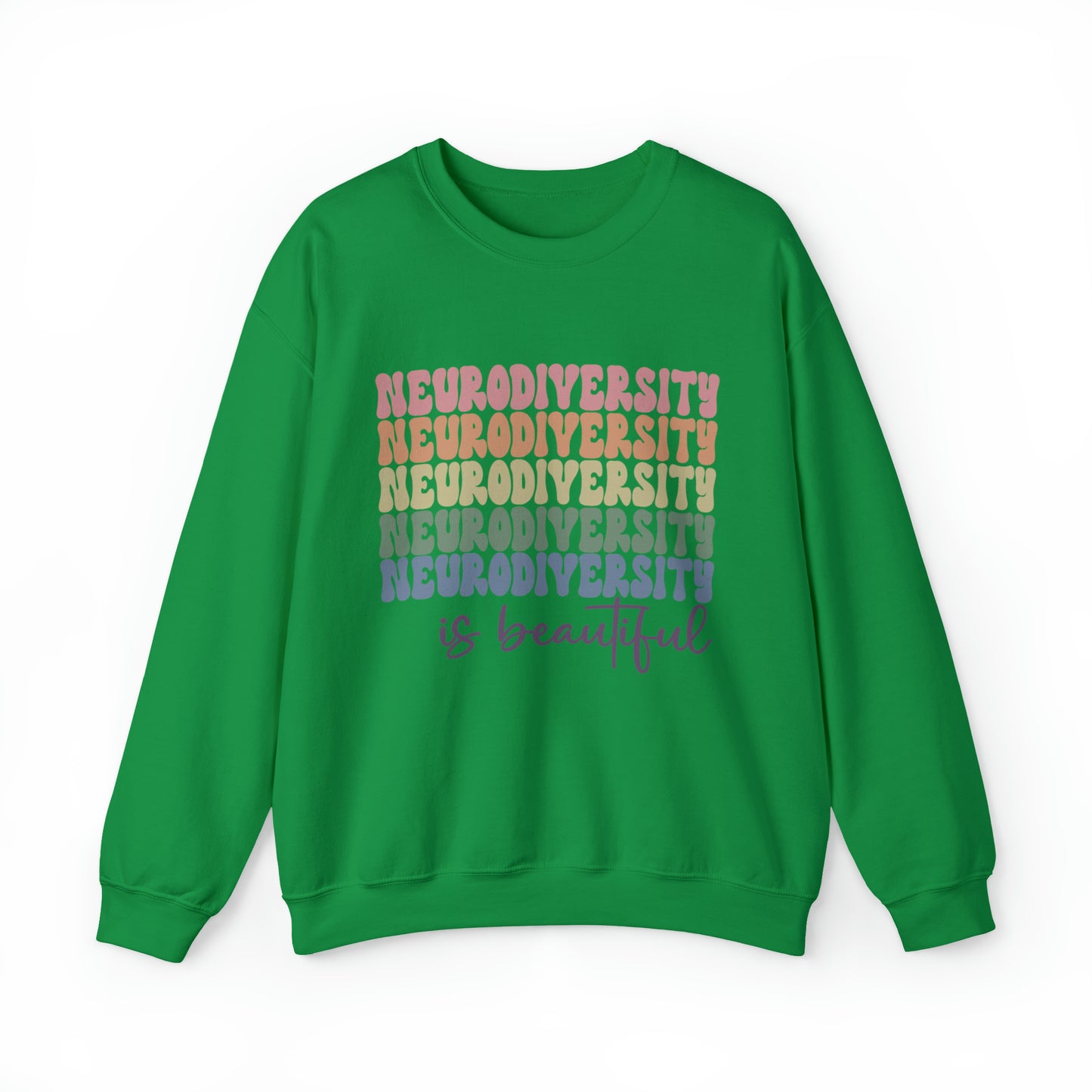 Neurodiversity is beautiful stacked Women's Crewneck Sweatshirt