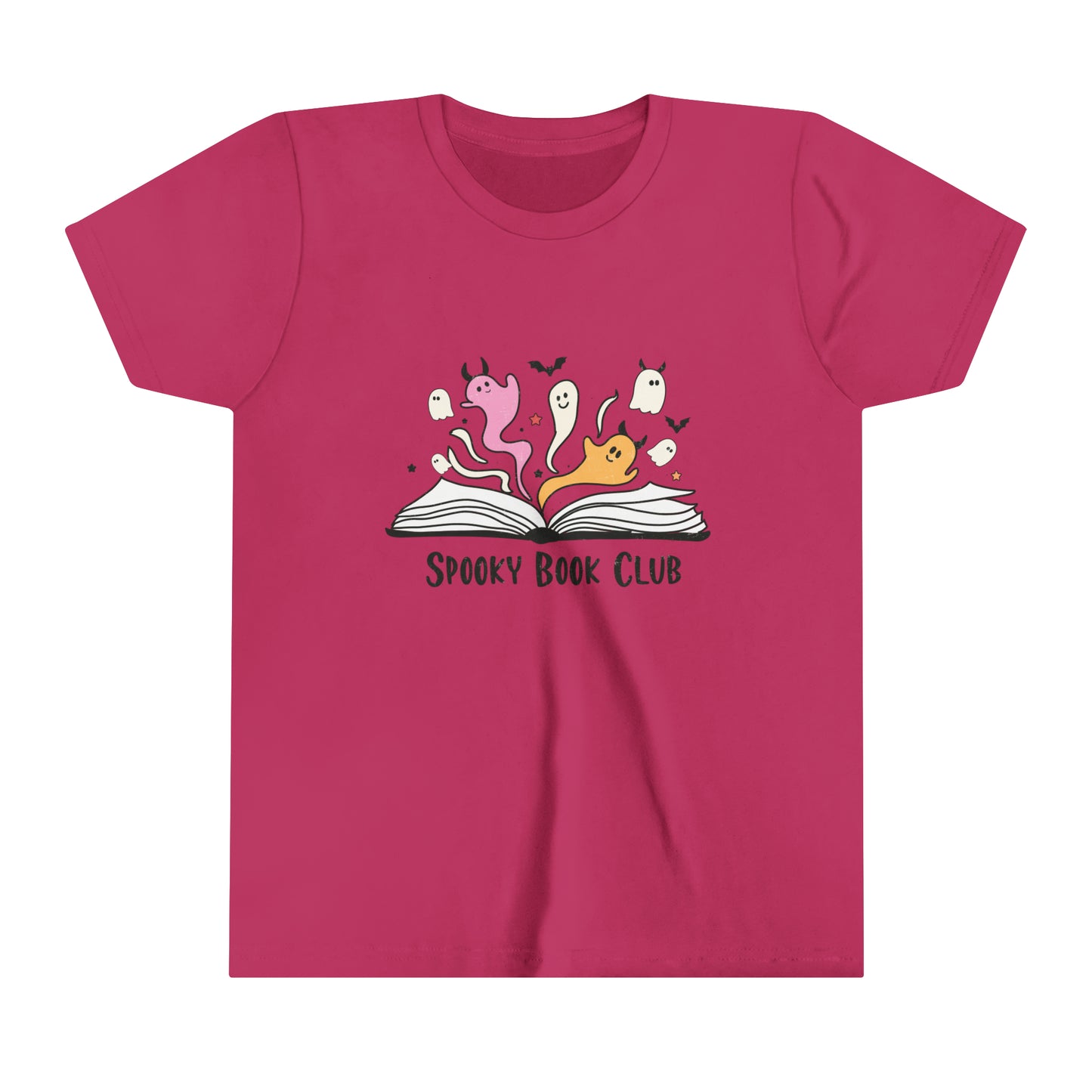 Spooky Book Club Girl's Youth Short Sleeve Tee