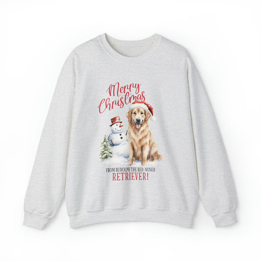 Golden Retriever Christmas Crewneck Sweatshirt Women's and Men's