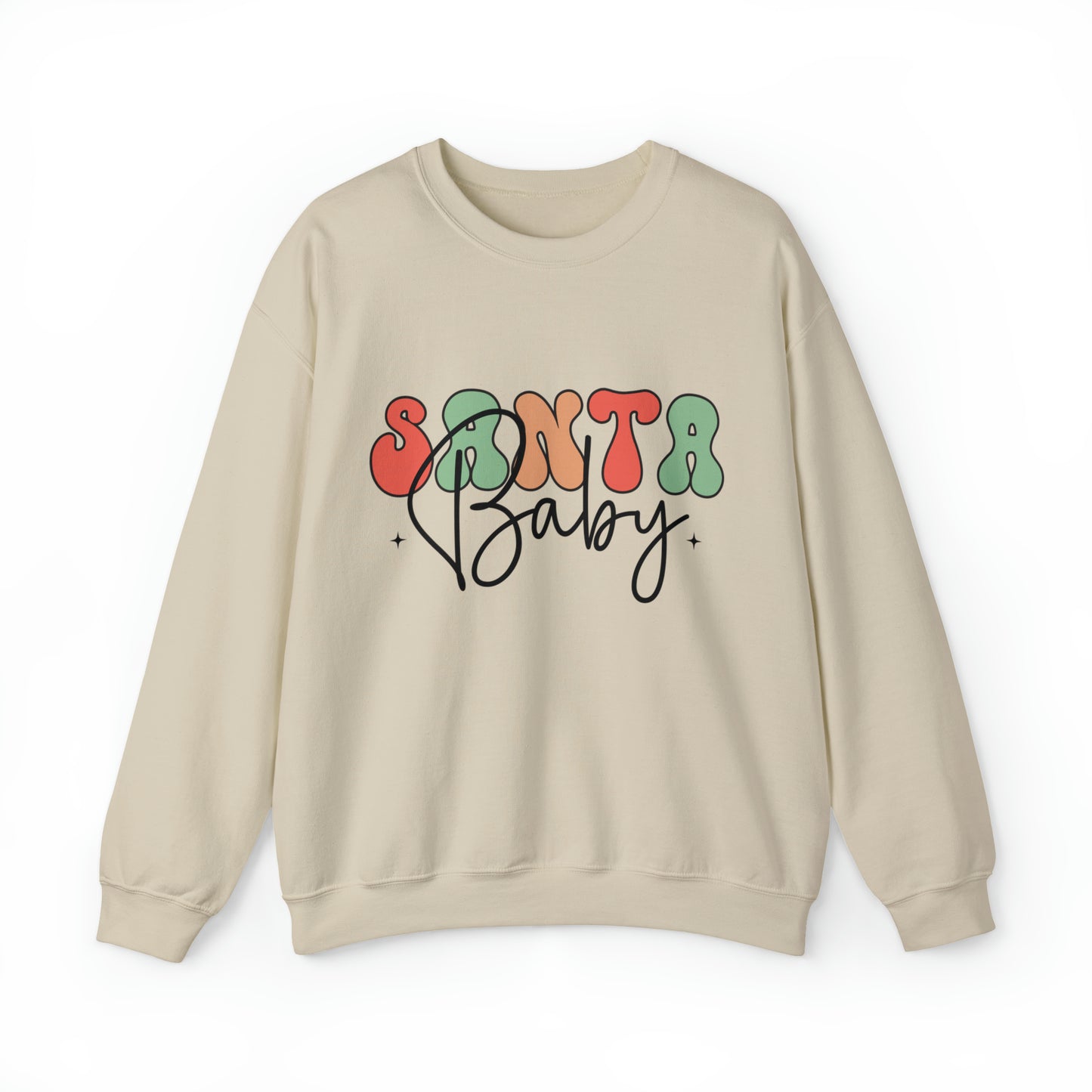 Santa Baby Women's Christmas Crewneck Sweatshirt