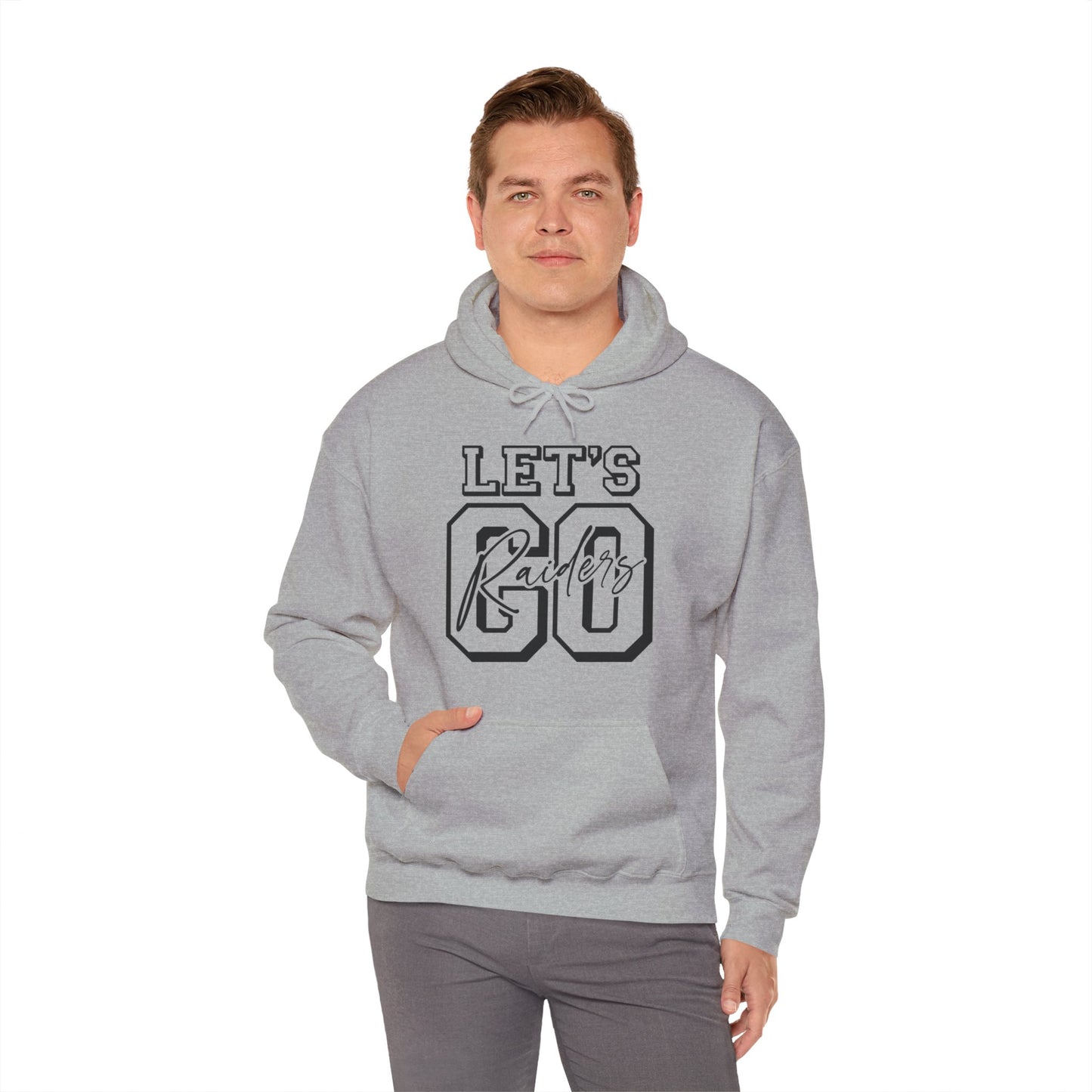 Let's Go Raiders Adult Unisex Heavy Blend™ Hooded Sweatshirt