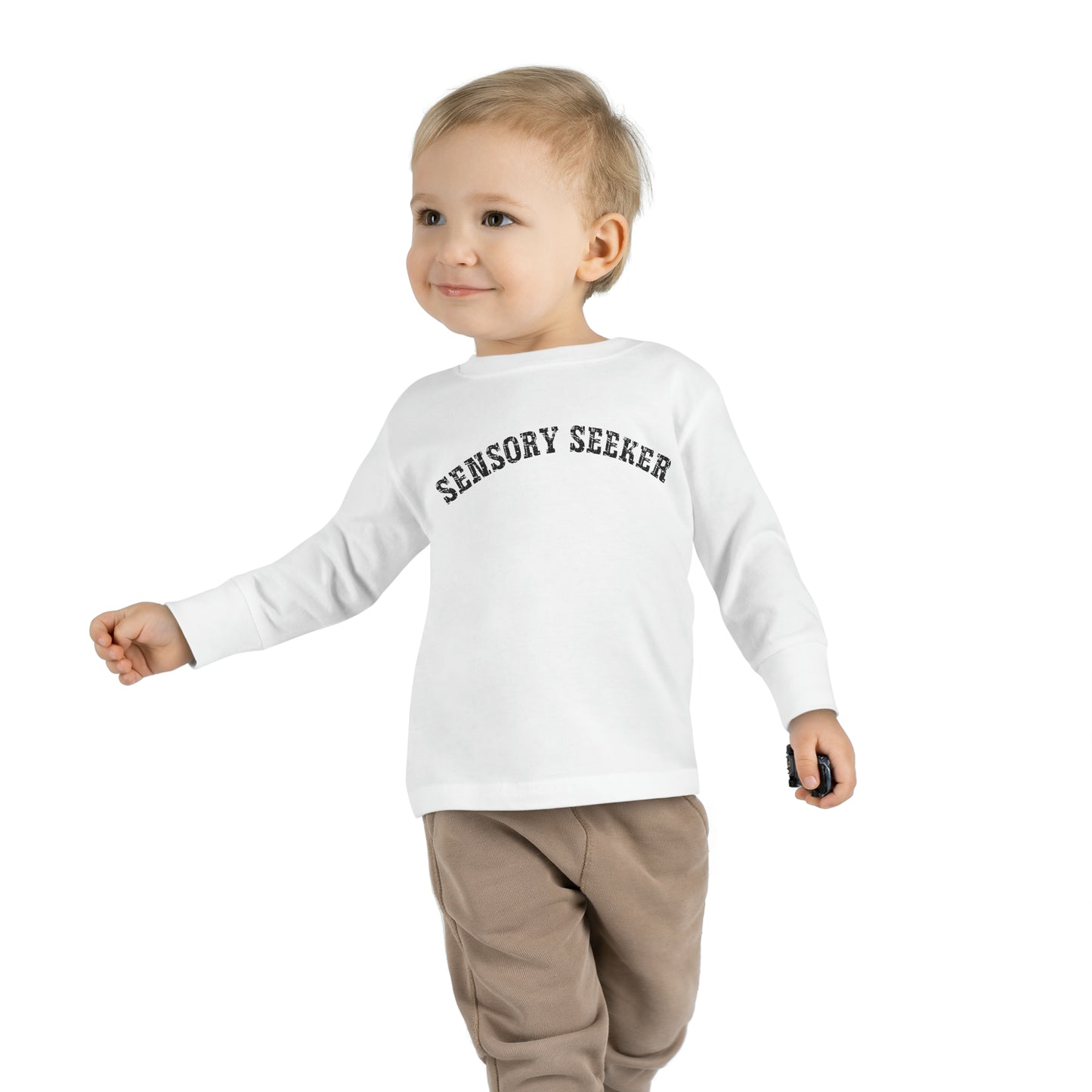 Sensory Seeker Autism Awareness Toddler Long Sleeve Tee