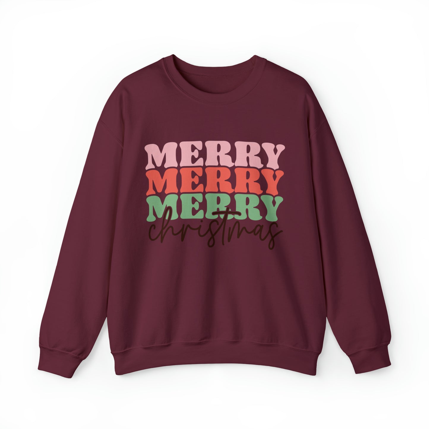 Merry Merry Merry Christmas Women's Crewneck Sweatshirt