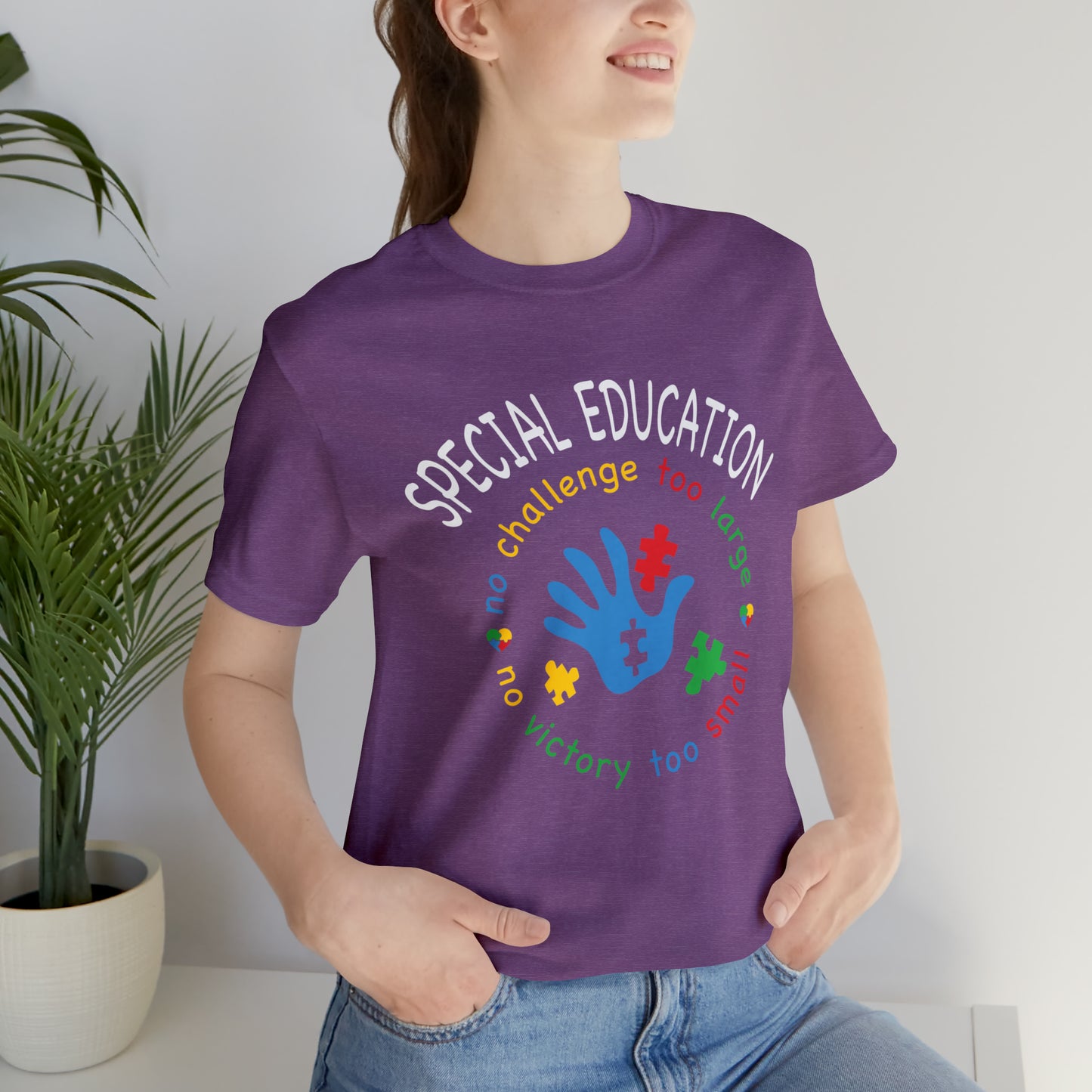 Special Education no challenge too big  Short Sleeve Women's Tee