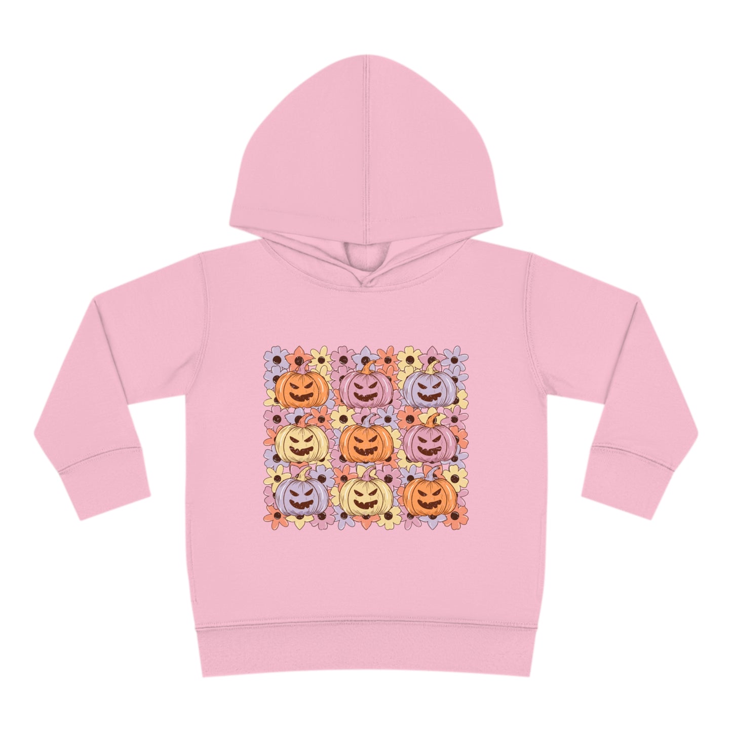 Pumpkin faces Toddler Pullover Fleece Hoodie