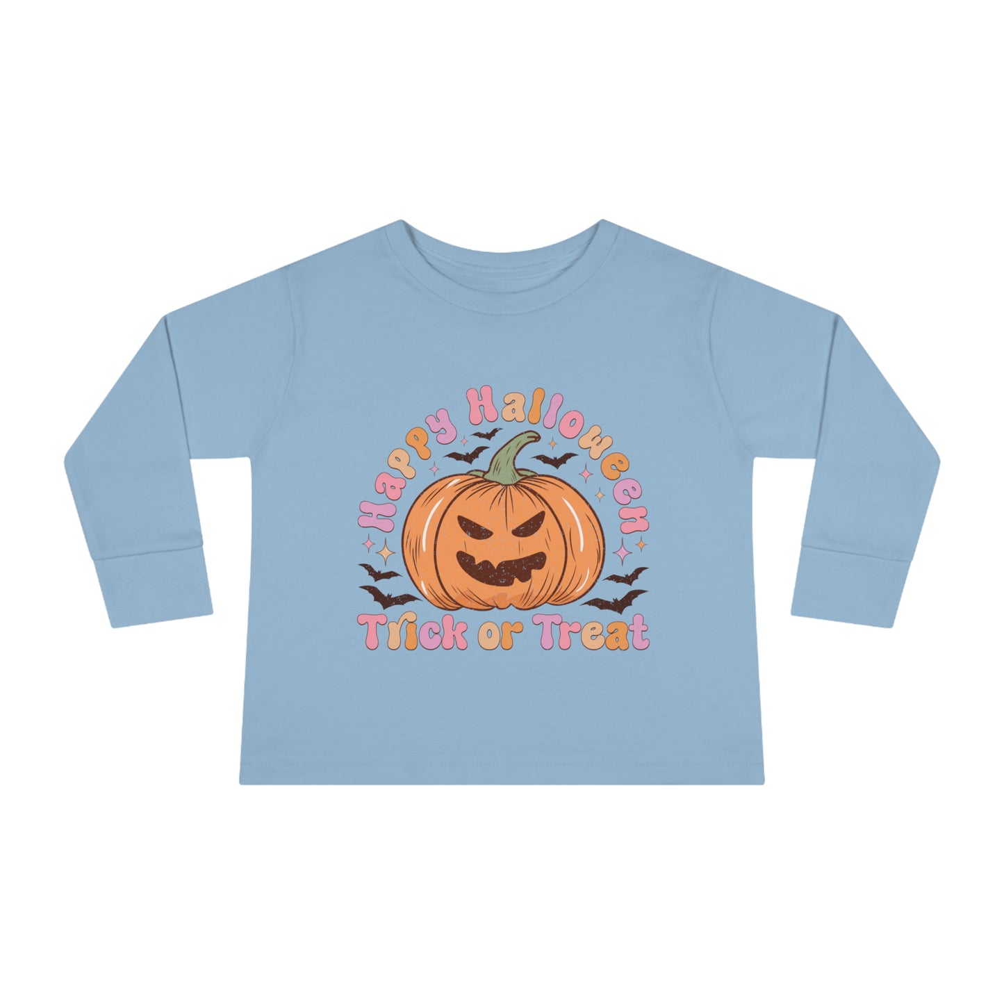 Happy Halloween Trick or Treat  Toddler Long Sleeve Tee