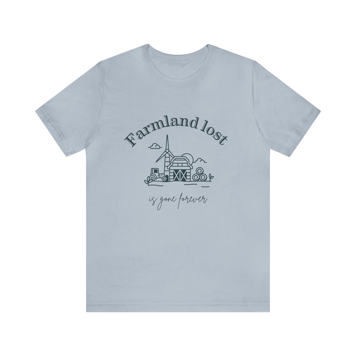 Farmland lost is gone forever no megasite Short Sleeve Unisex Adult Tee