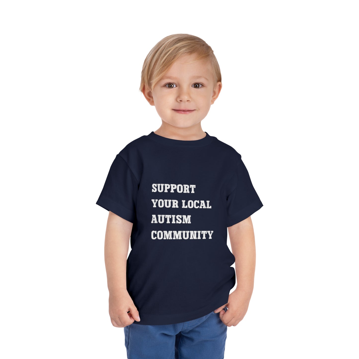 Support Your Local Autism Community Toddler Short Sleeve Tee