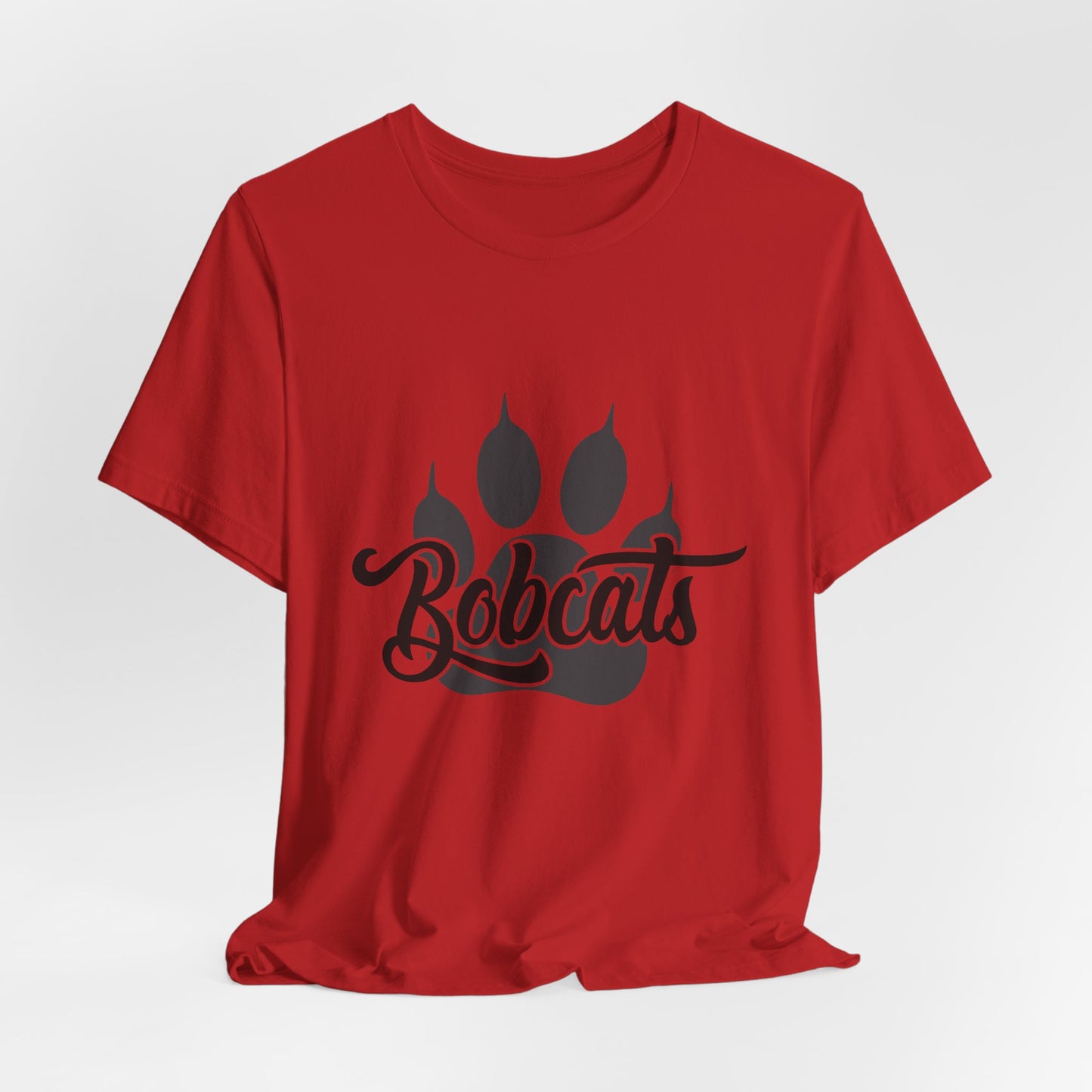 Bobcats Paw Adult Unisex Short Sleeve Tee