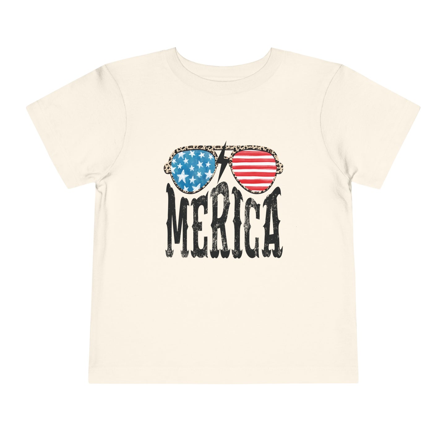 'Merica 4th of July Toddler Short Sleeve Tee