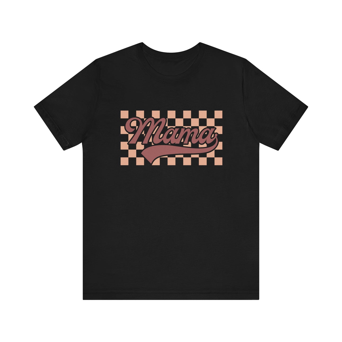 MAMA Checkered Women's Short Sleeve Tee