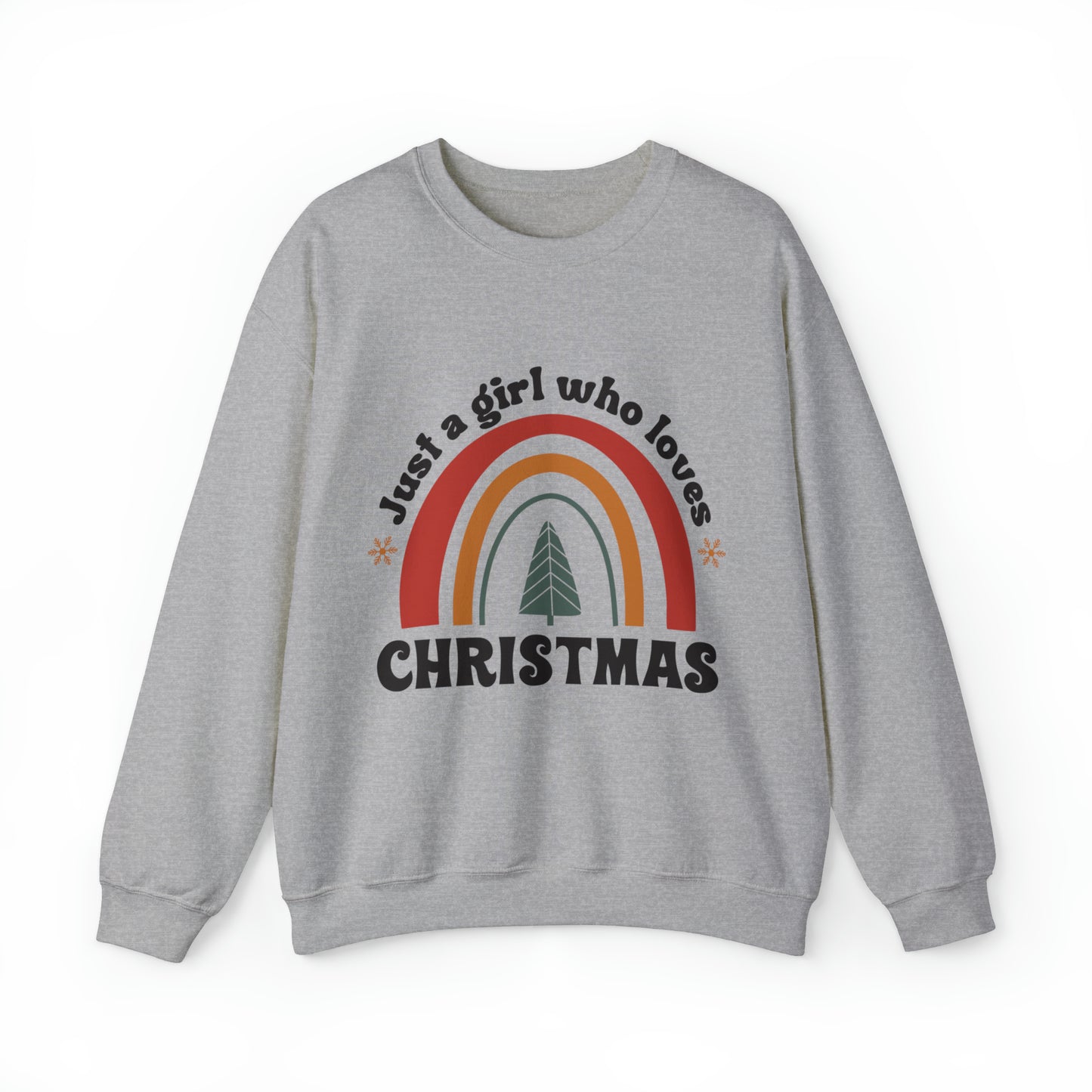 Just A Girl Who Loves Christmas  Women's Christmas Crewneck Sweatshirt