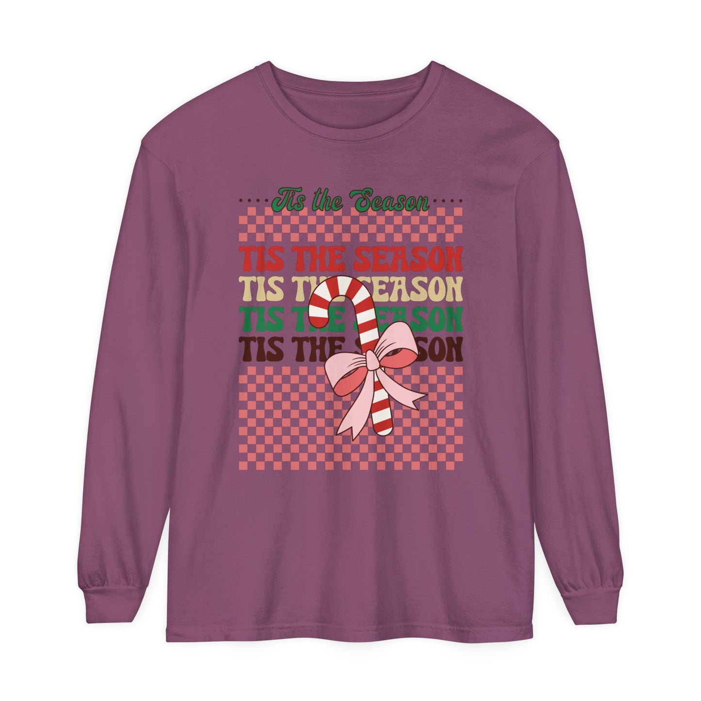 Tis the Season Women's Christmas Loose Long Sleeve T-Shirt