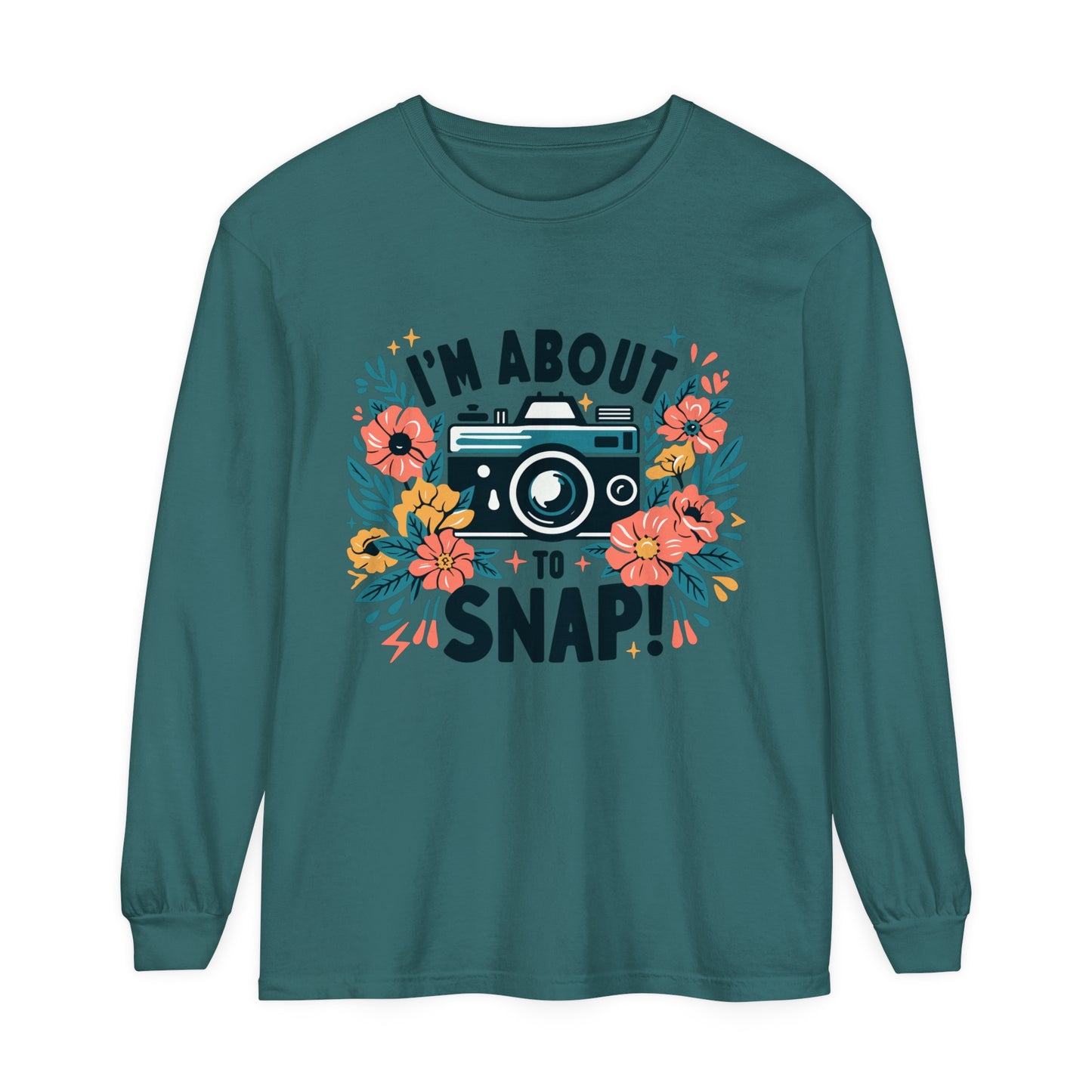 About to Snap Funny Photographer Women's Long Sleeve T-Shirt Comfort Colors