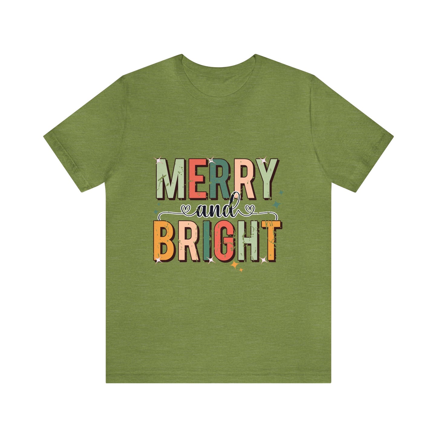 Merry & Bright Women's Short Sleeve Christmas T Shirt