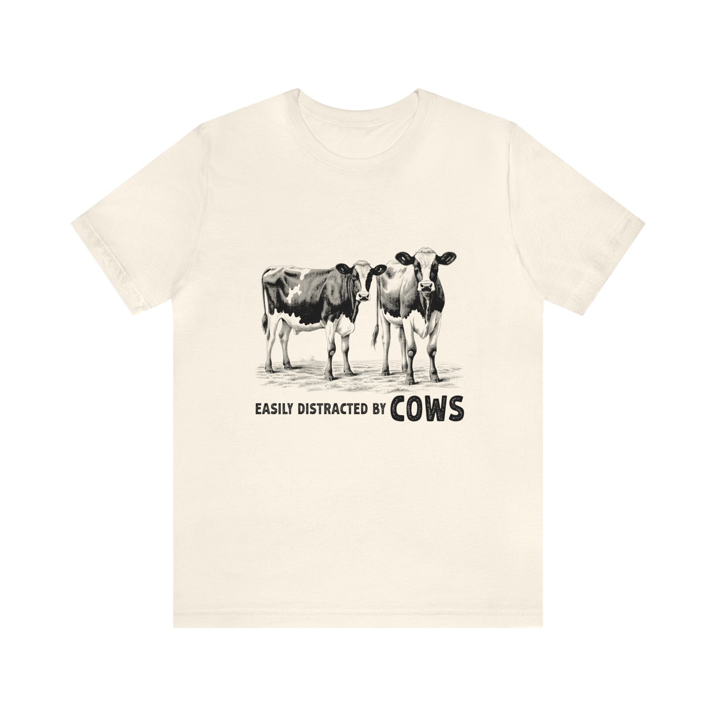 Easily Distracted by Cows Farm Animals Women's Tshirt