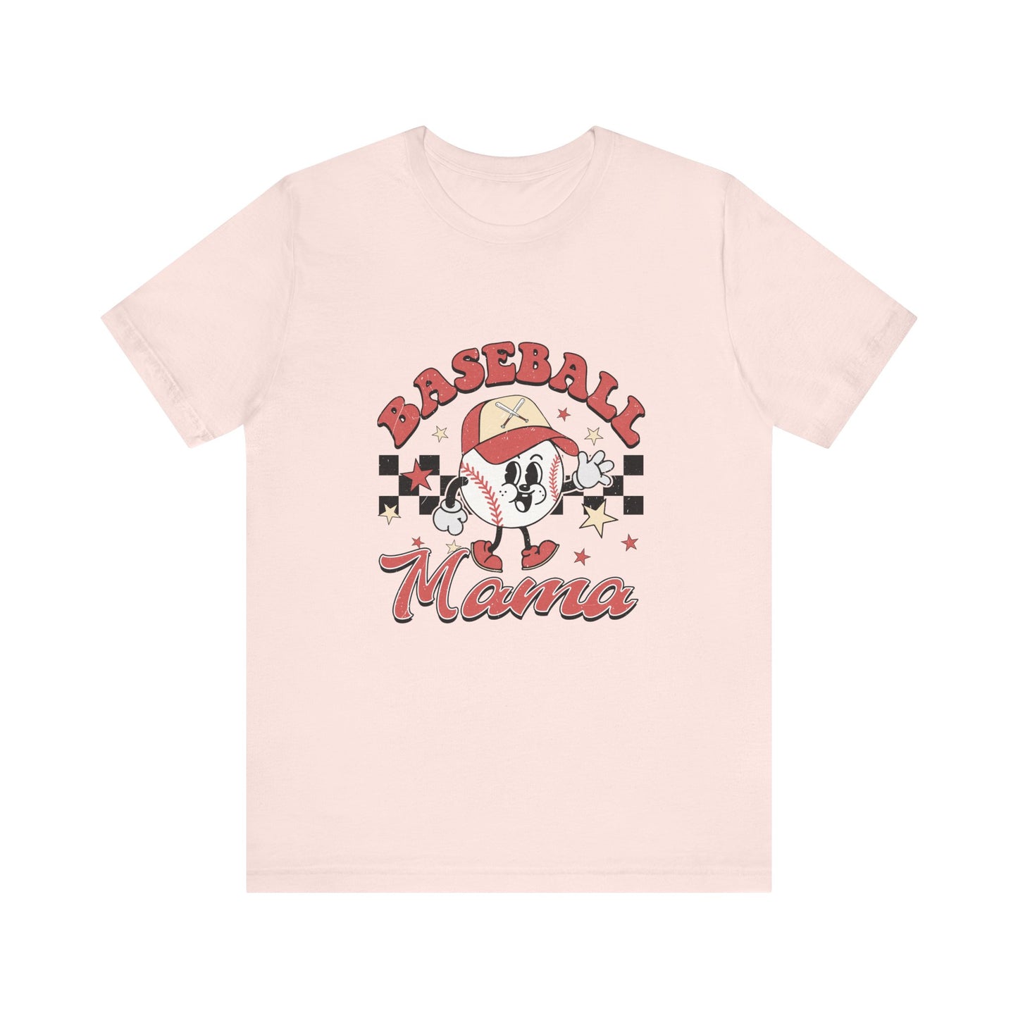 Baseball Mama Retro Women's Tshirt Short Sleeve Tee