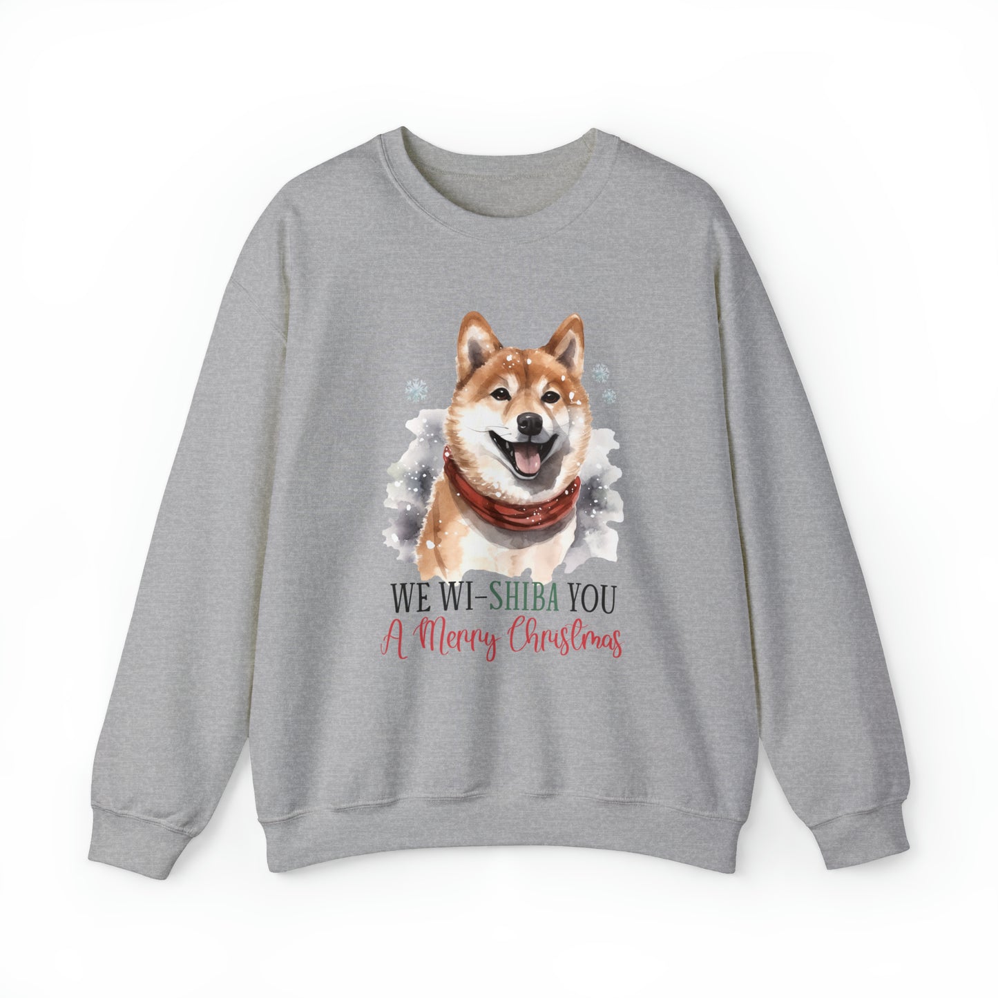 Shiba Inu Dog Christmas Sweatshirt Women's and Men's