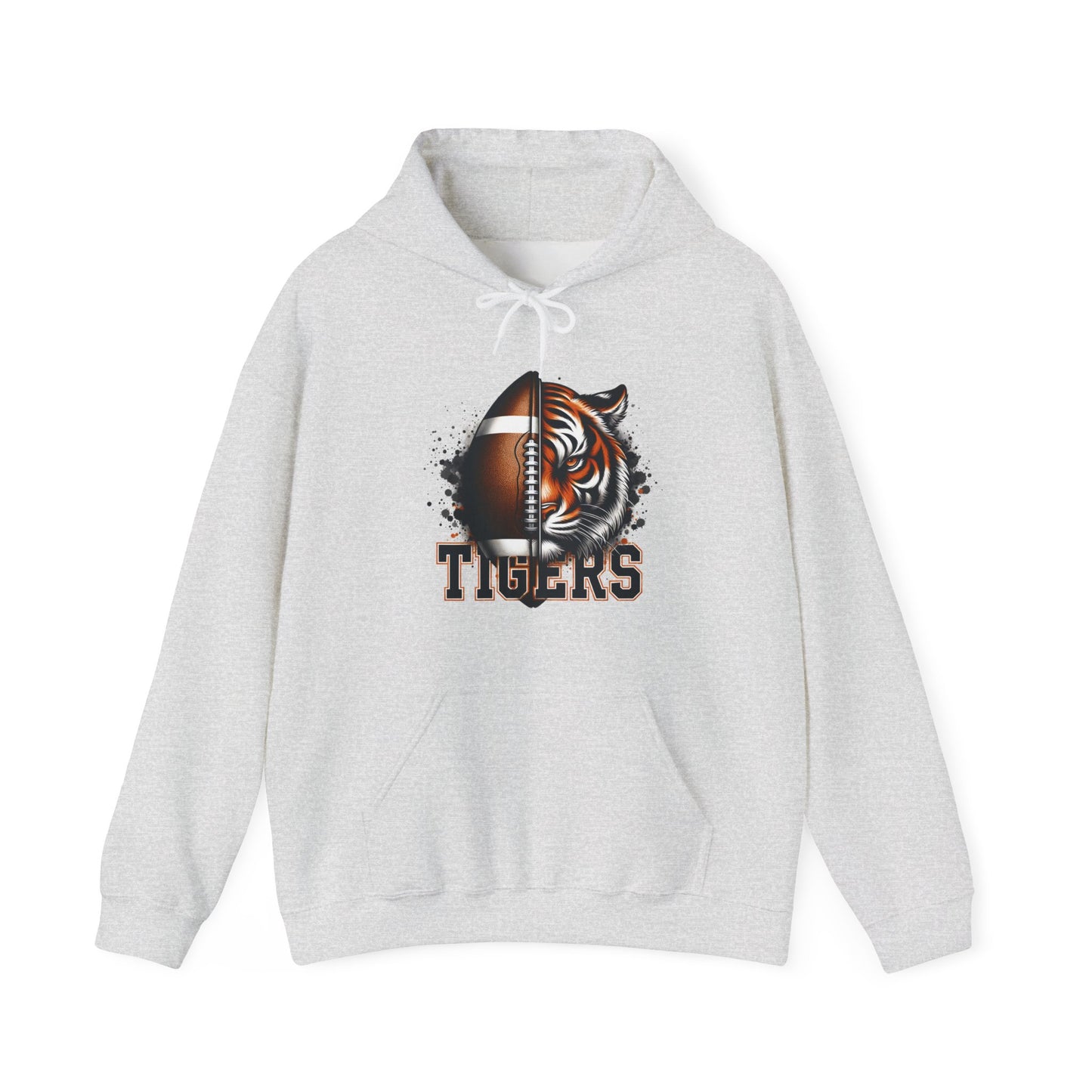 Tigers Football Adult Unisex Heavy Blend™ Hooded Sweatshirt