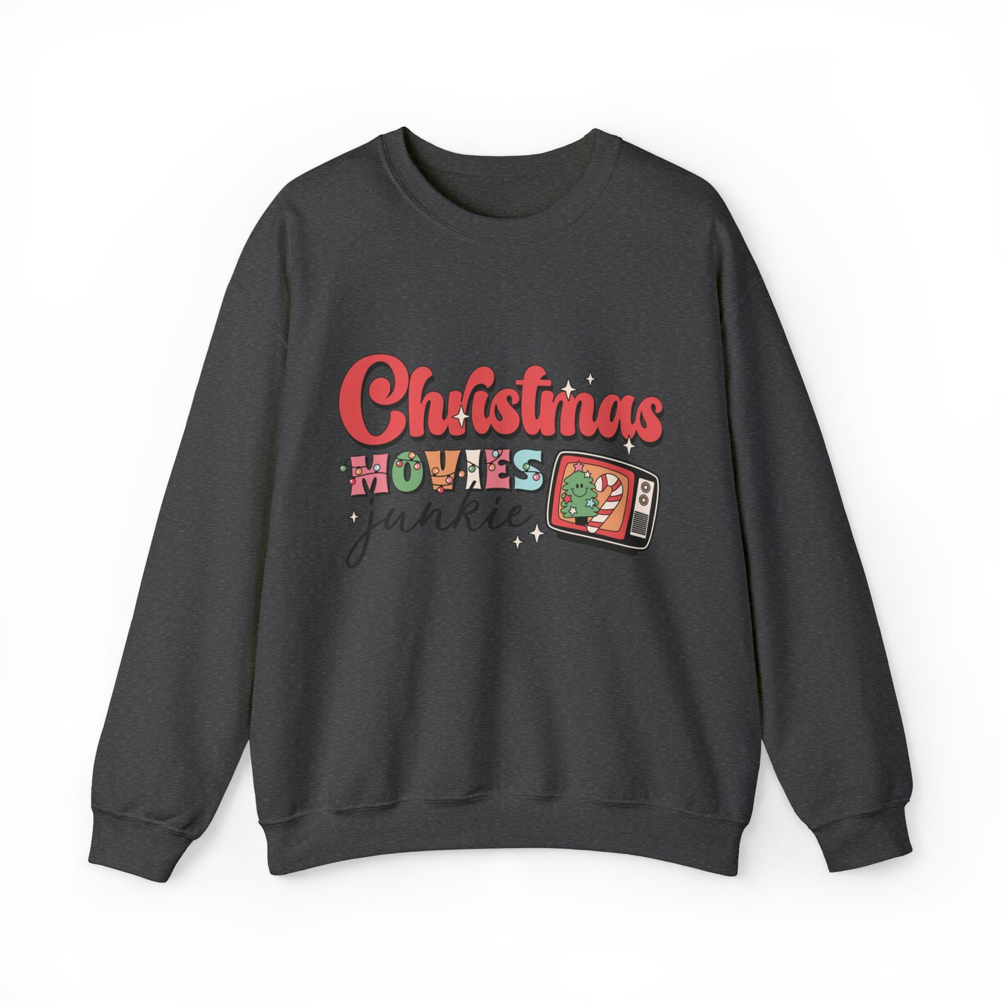 Christmas Movie Junkie Women's Christmas Crewneck Sweatshirt