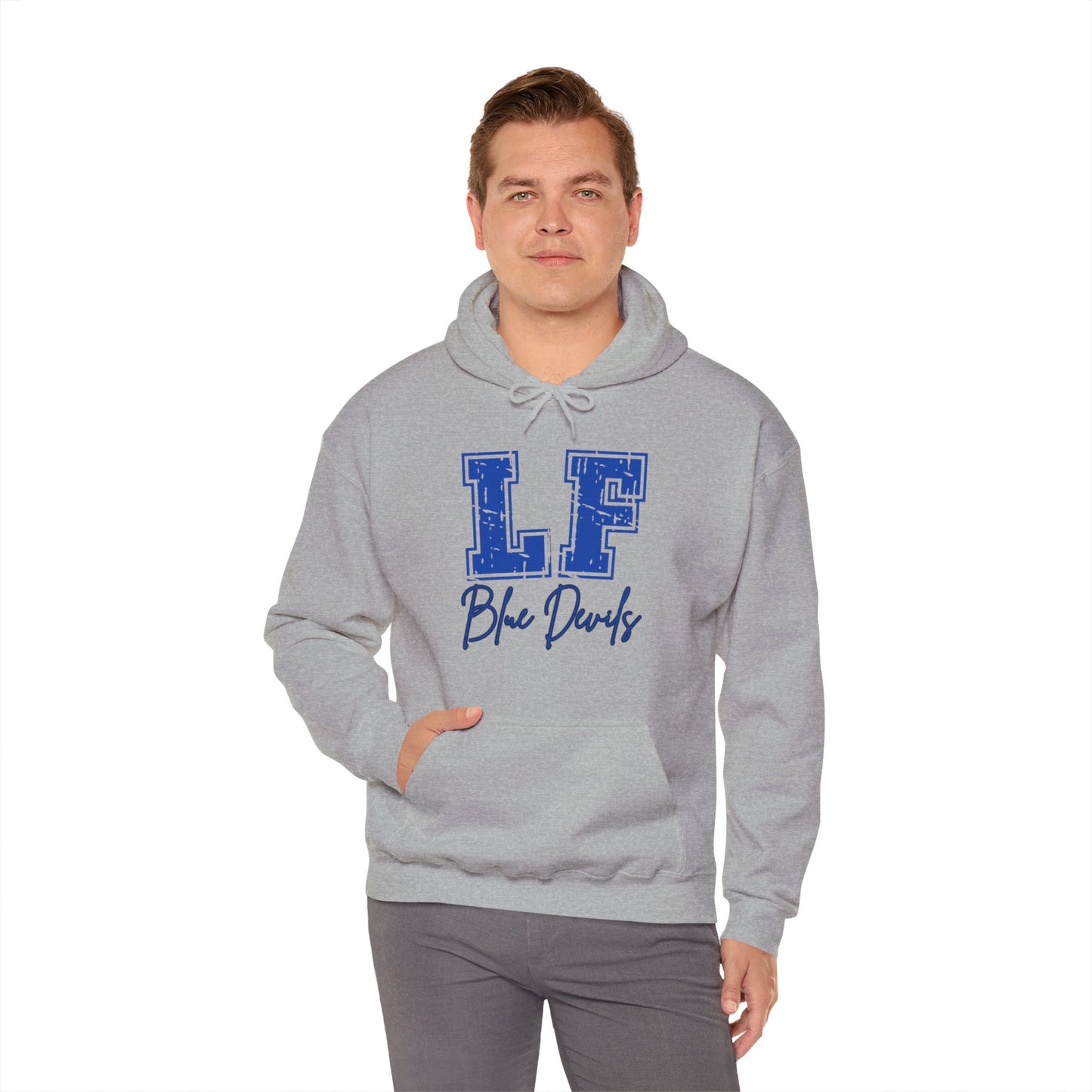 Lake Fenton Blue Devils Adult Unisex Heavy Blend™ Hooded Sweatshirt