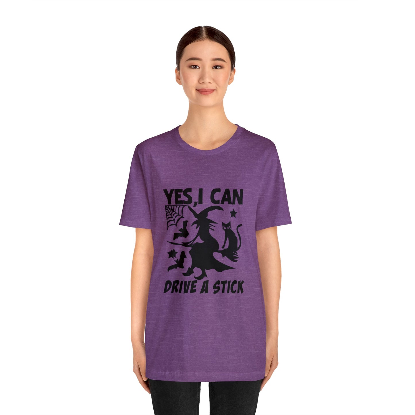 I can drive a stick (Witch on broom)  T-Shirt