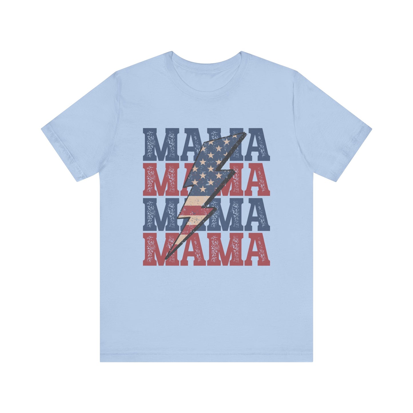 MAMA Stacked Patriotic Women's Tshirt