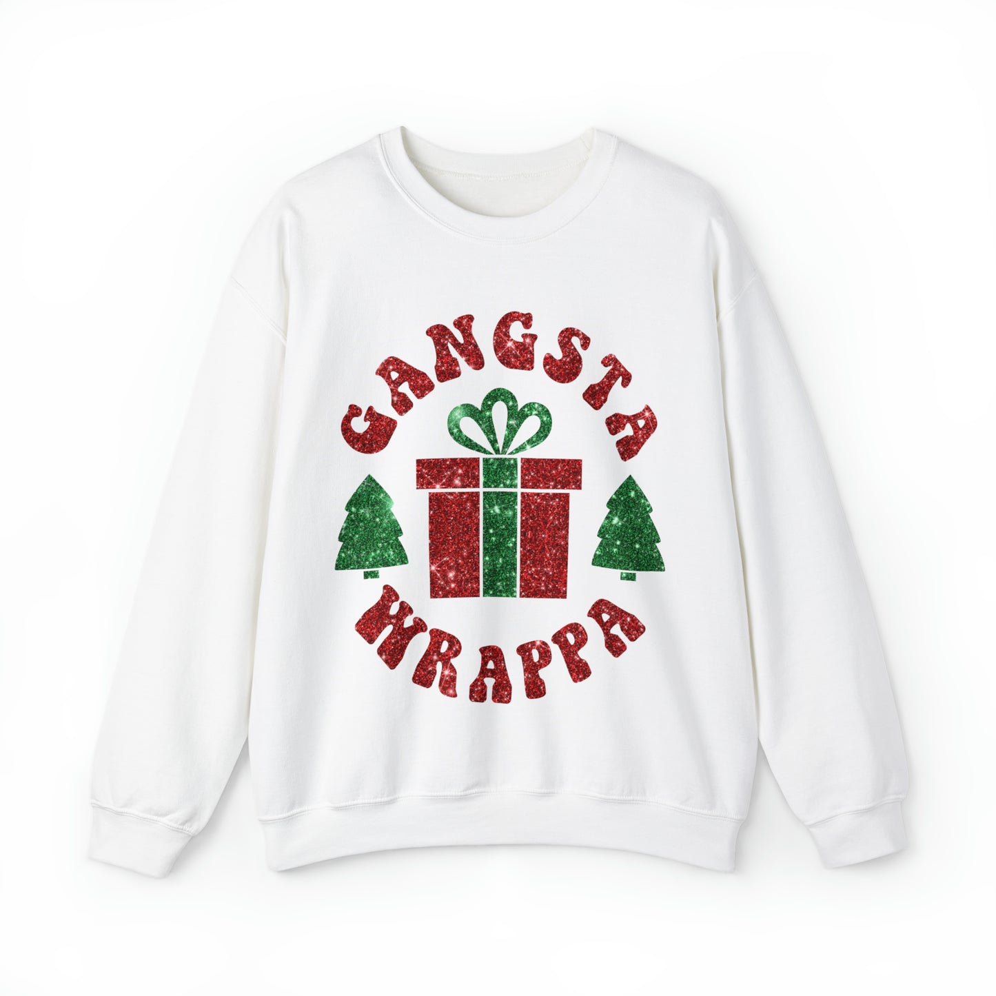 Gangsta Wrappa Women's Christmas Crewneck Sweatshirt