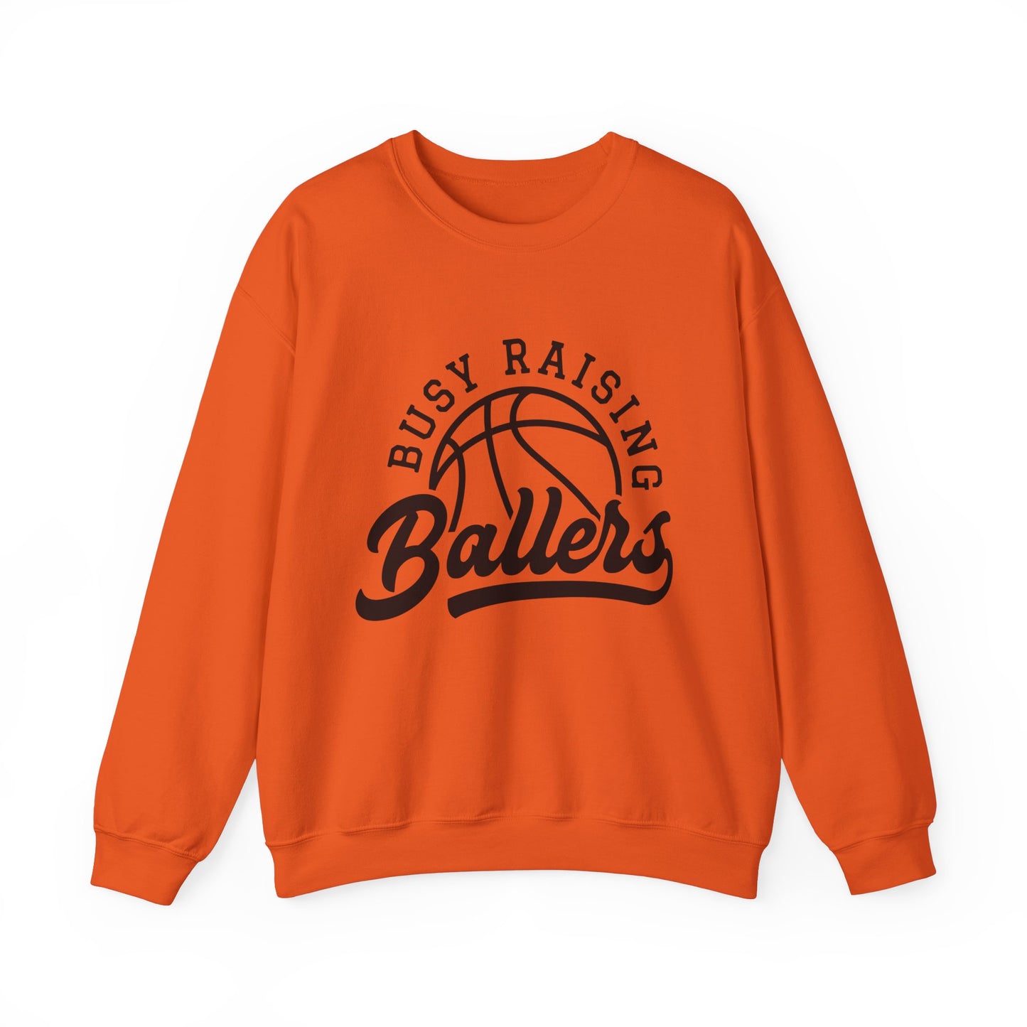 Busy Raising Ballers Women's Basketball Sweatshirt Basketball Mom