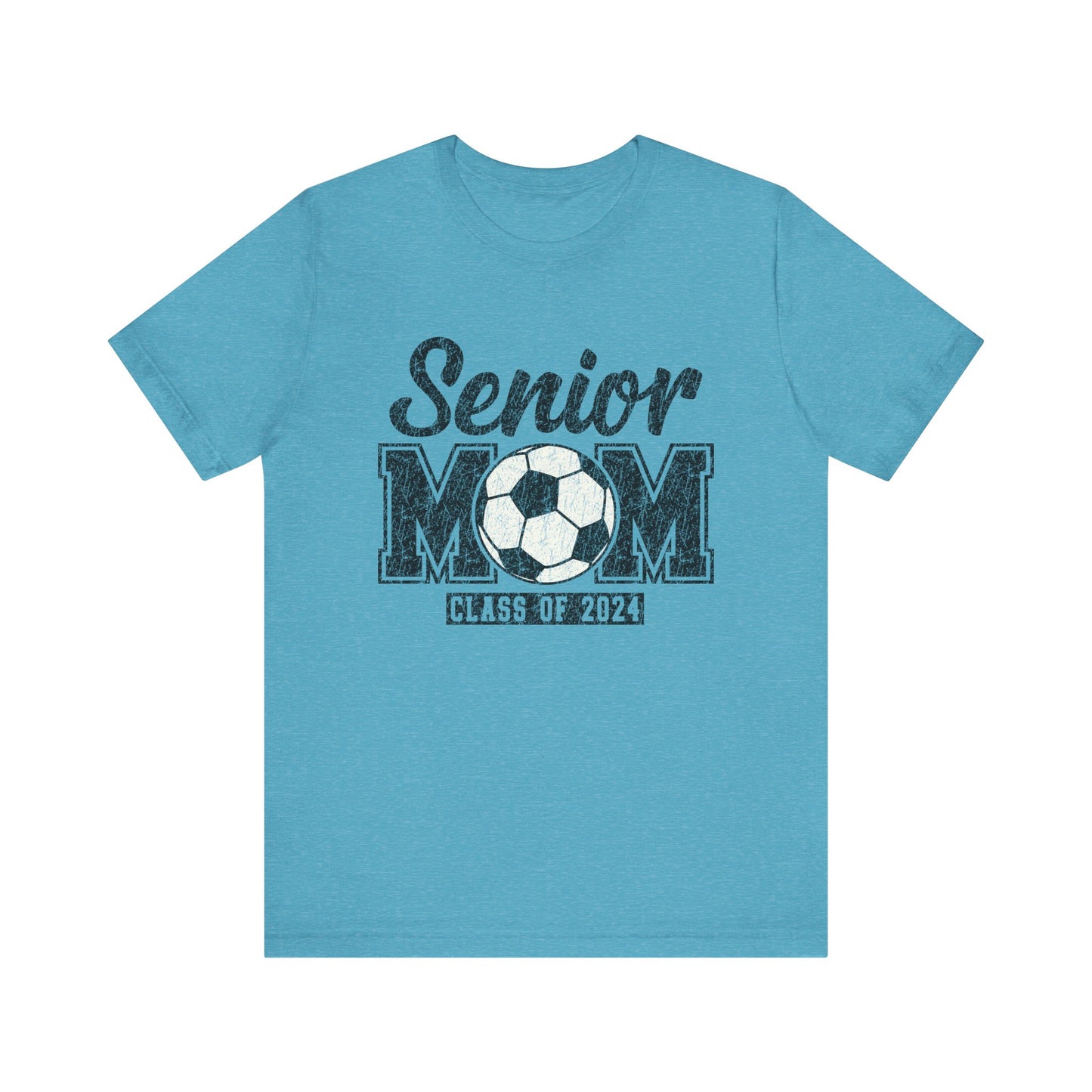 Senior Mom Soccer Mom Class of 2024 Mama Short Sleeve Shirt