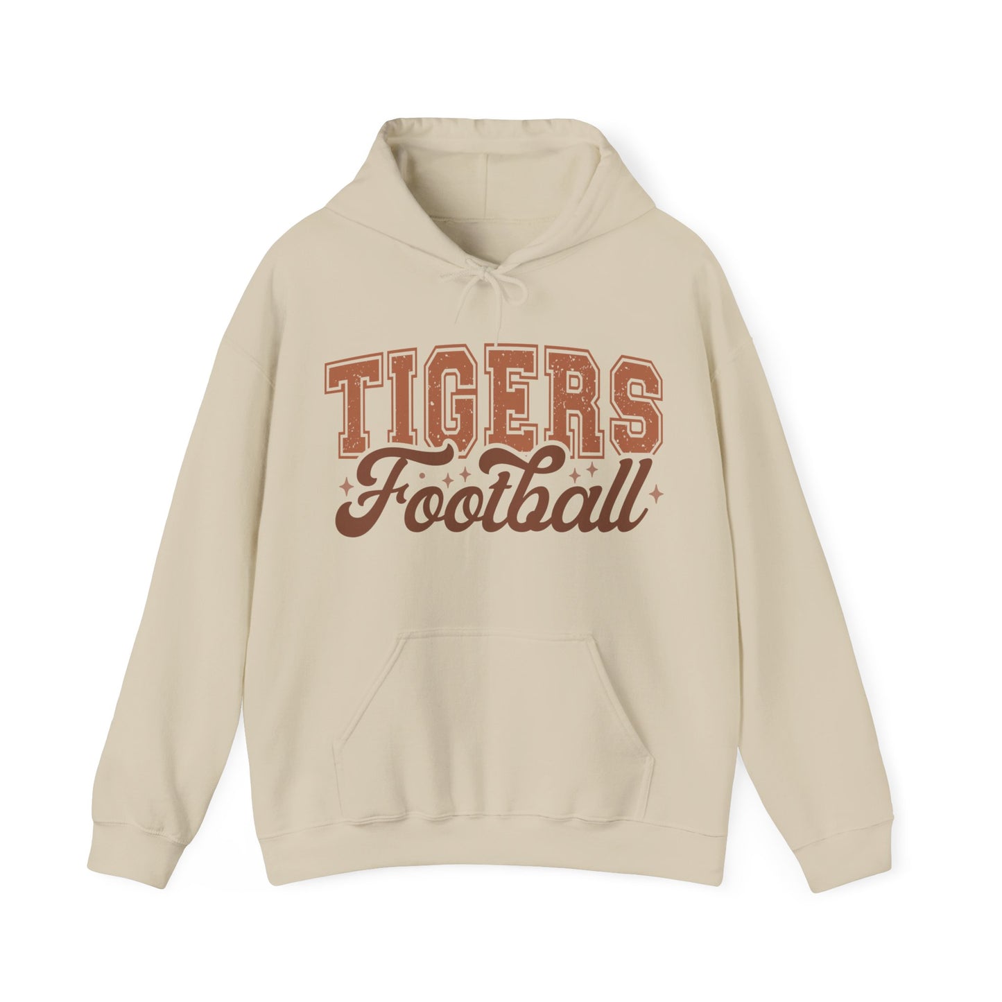 Tigers Football Adult Unisex Heavy Blend™ Hooded Sweatshirt