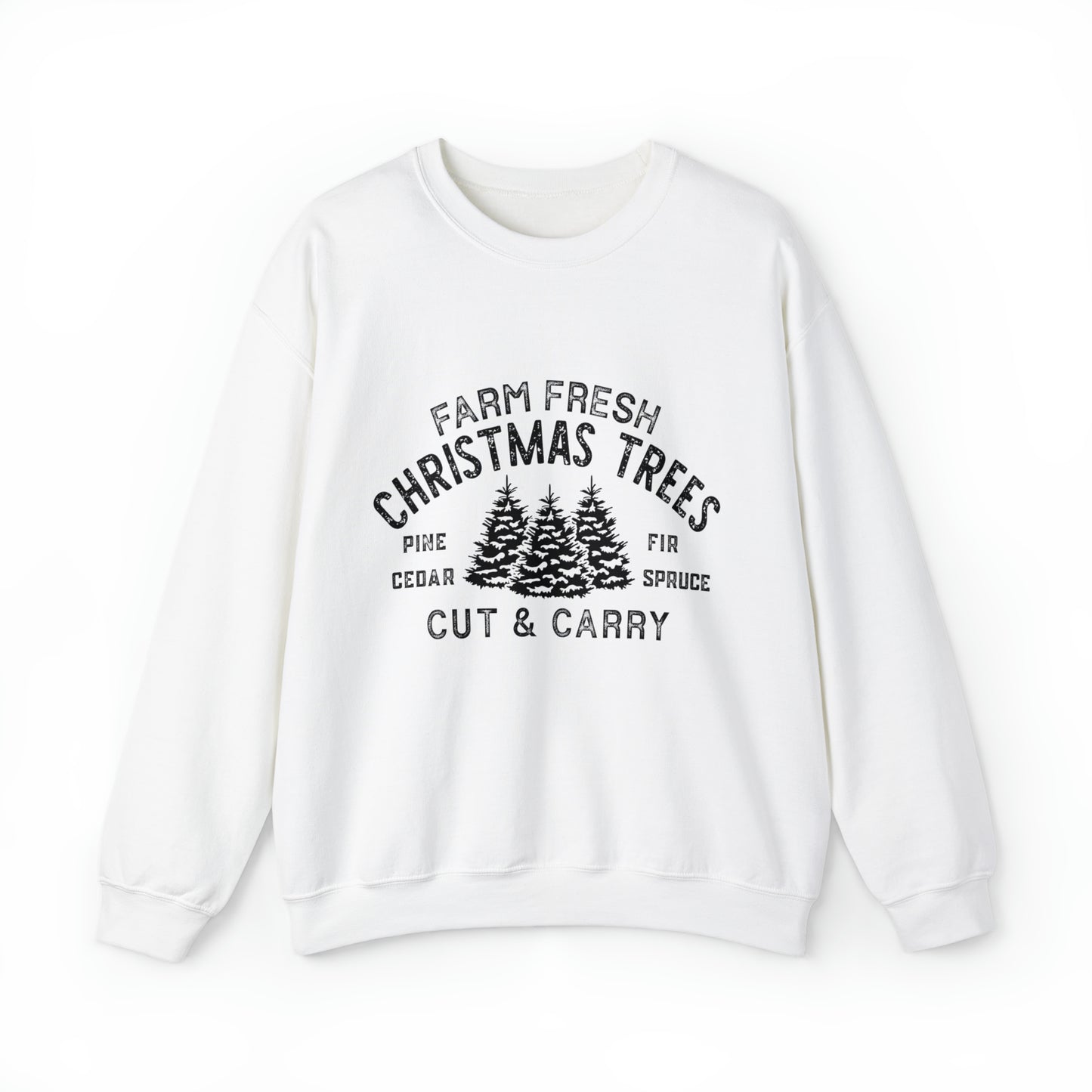 Farm Fresh Christmas Trees Women's Christmas Crewneck Sweatshirt