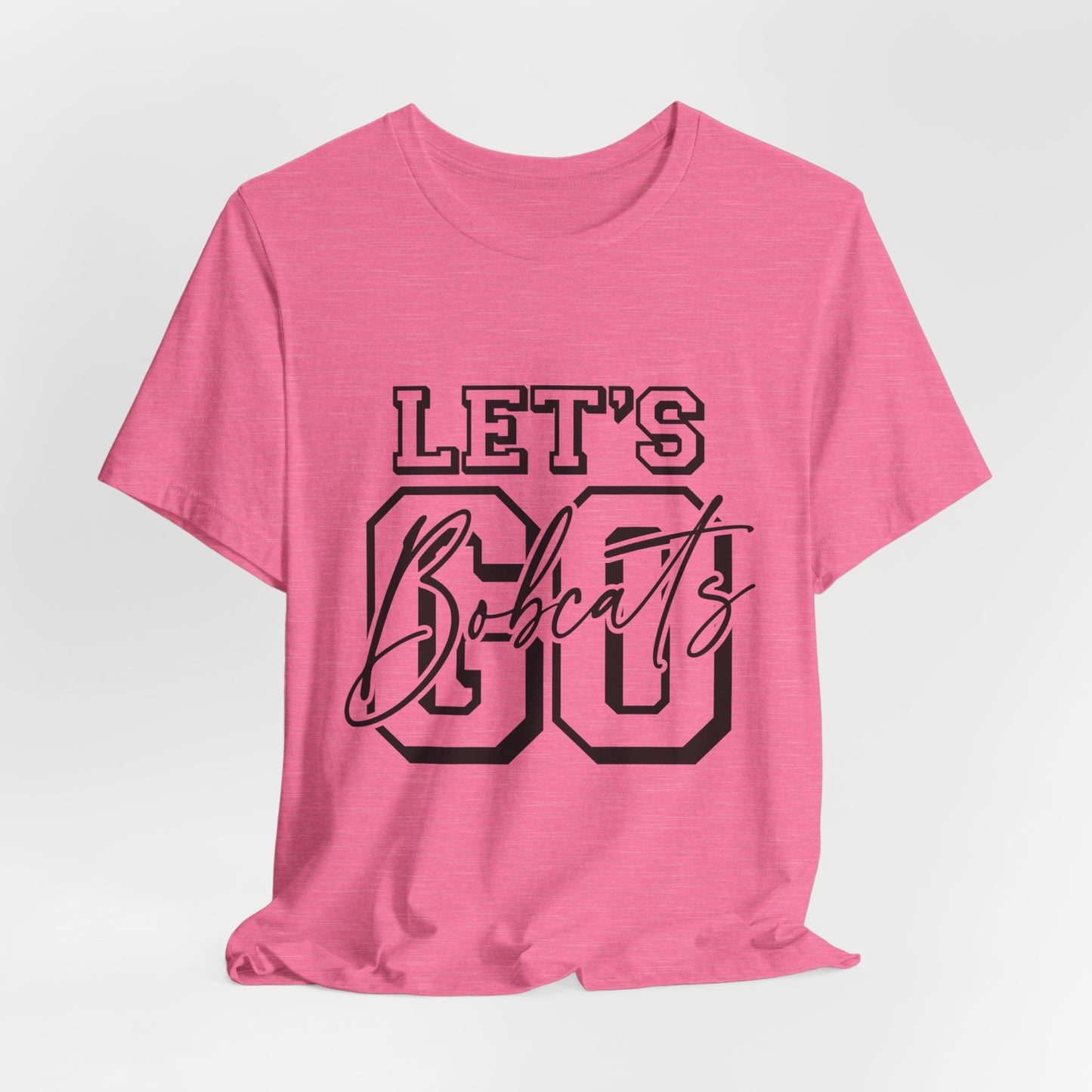 Let's Go Bobcats Paw Adult Unisex Short Sleeve Tee