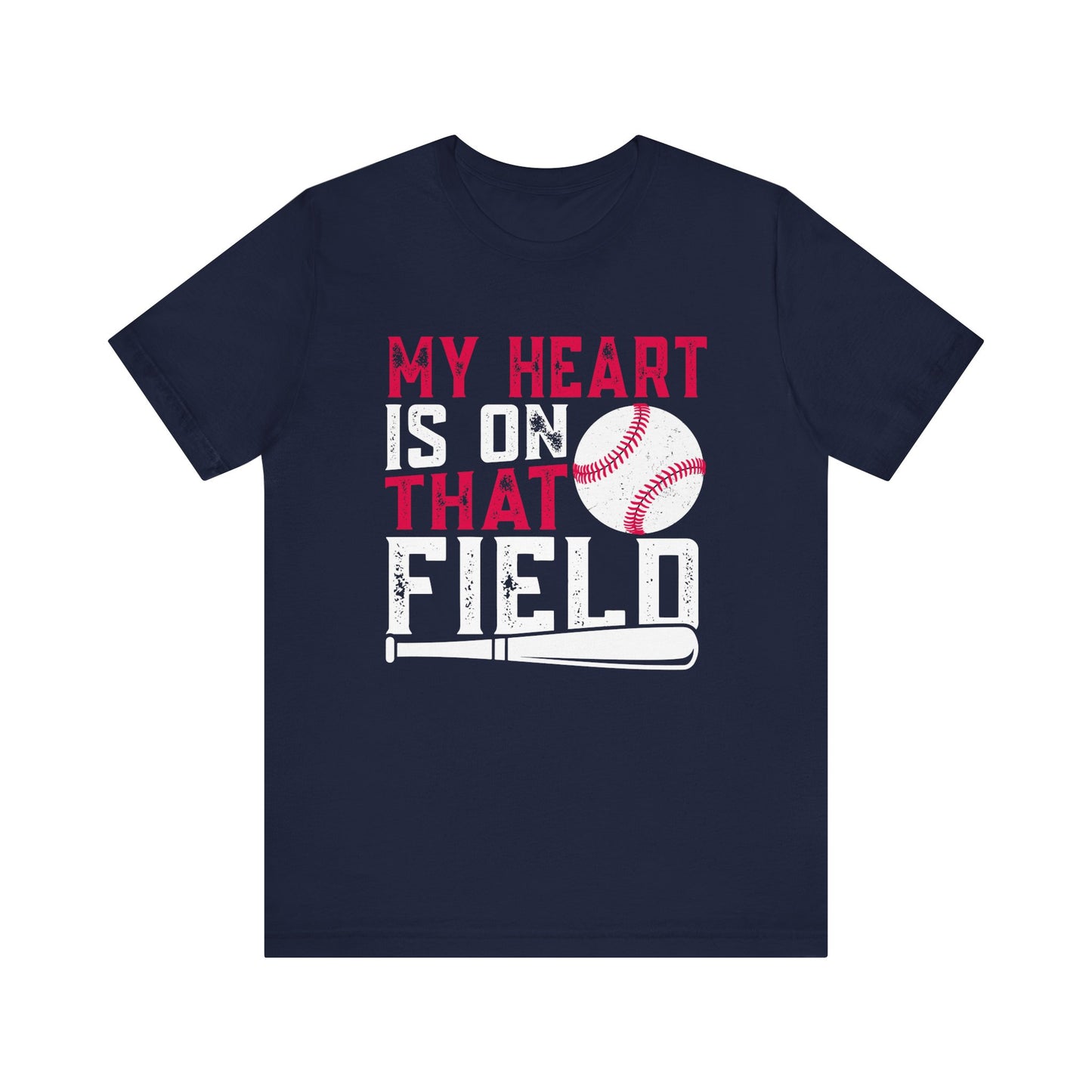 My Heart Is On That Field Women's Baseball Short Sleeve Shirt