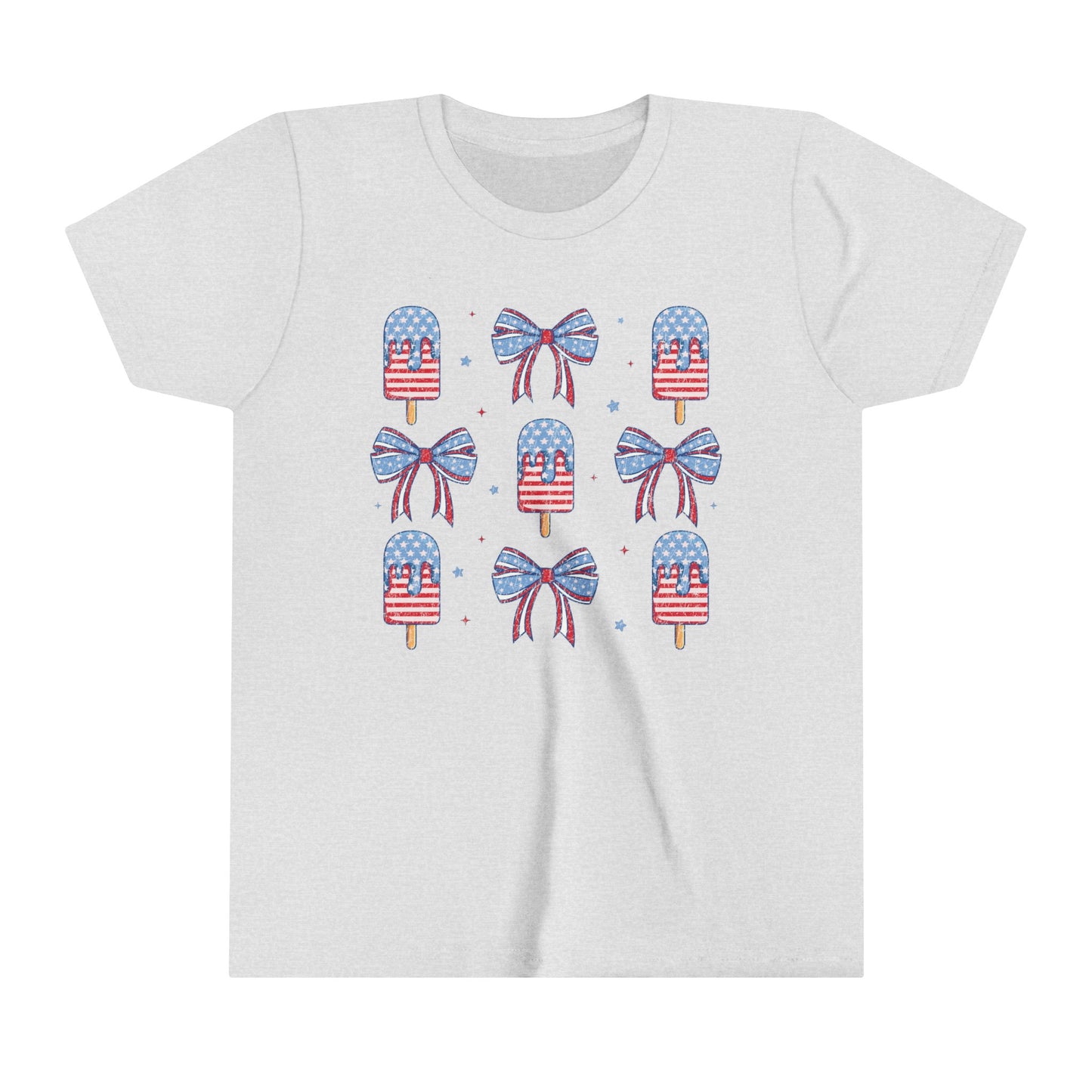 Popsicle and Ribbons 4th of July USA Youth Shirt