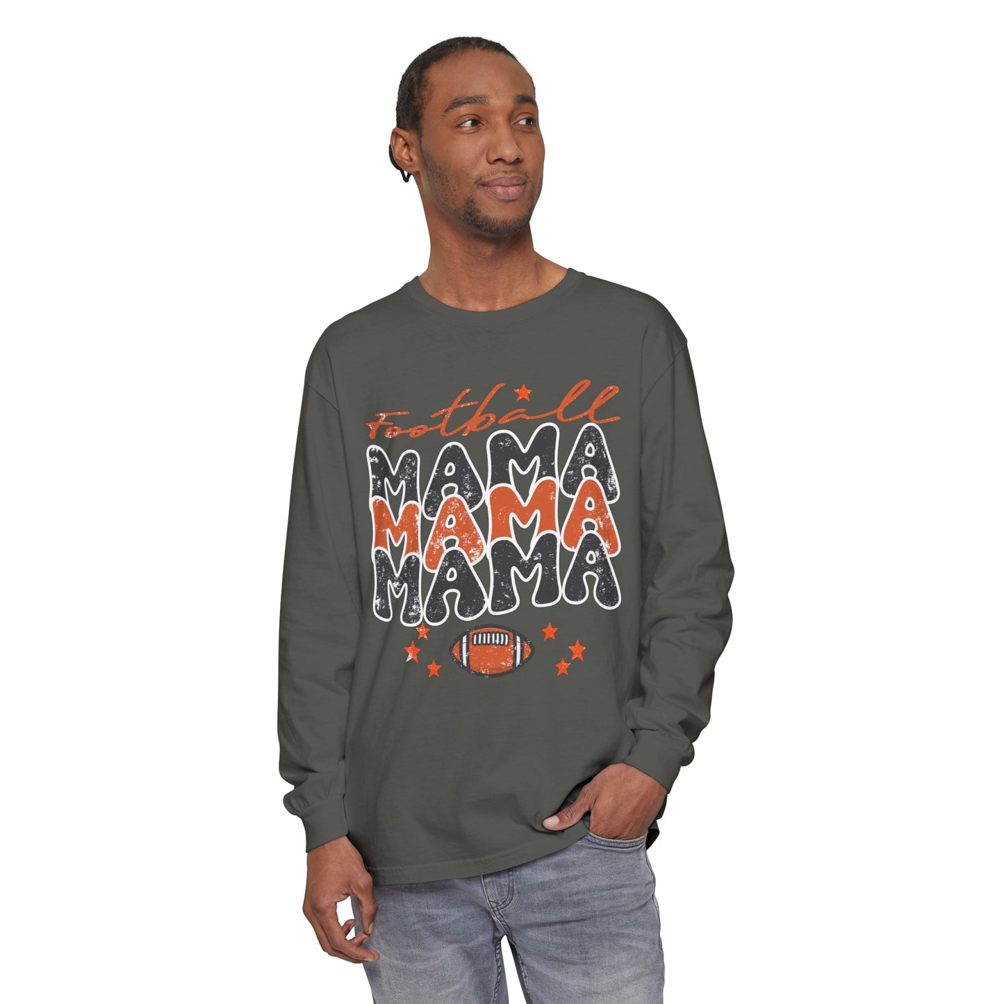 Football Mama Women's Loose Long Sleeve T-Shirt