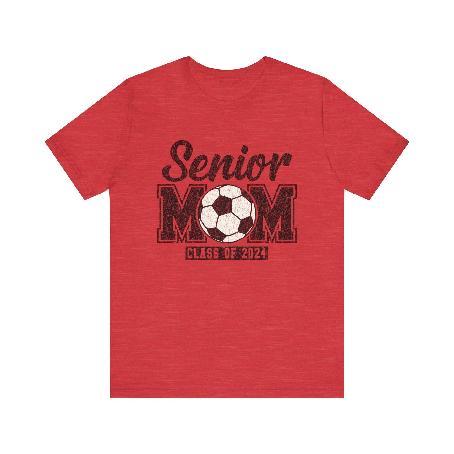 Senior Mom Soccer Mom Class of 2024 Mama Short Sleeve Shirt