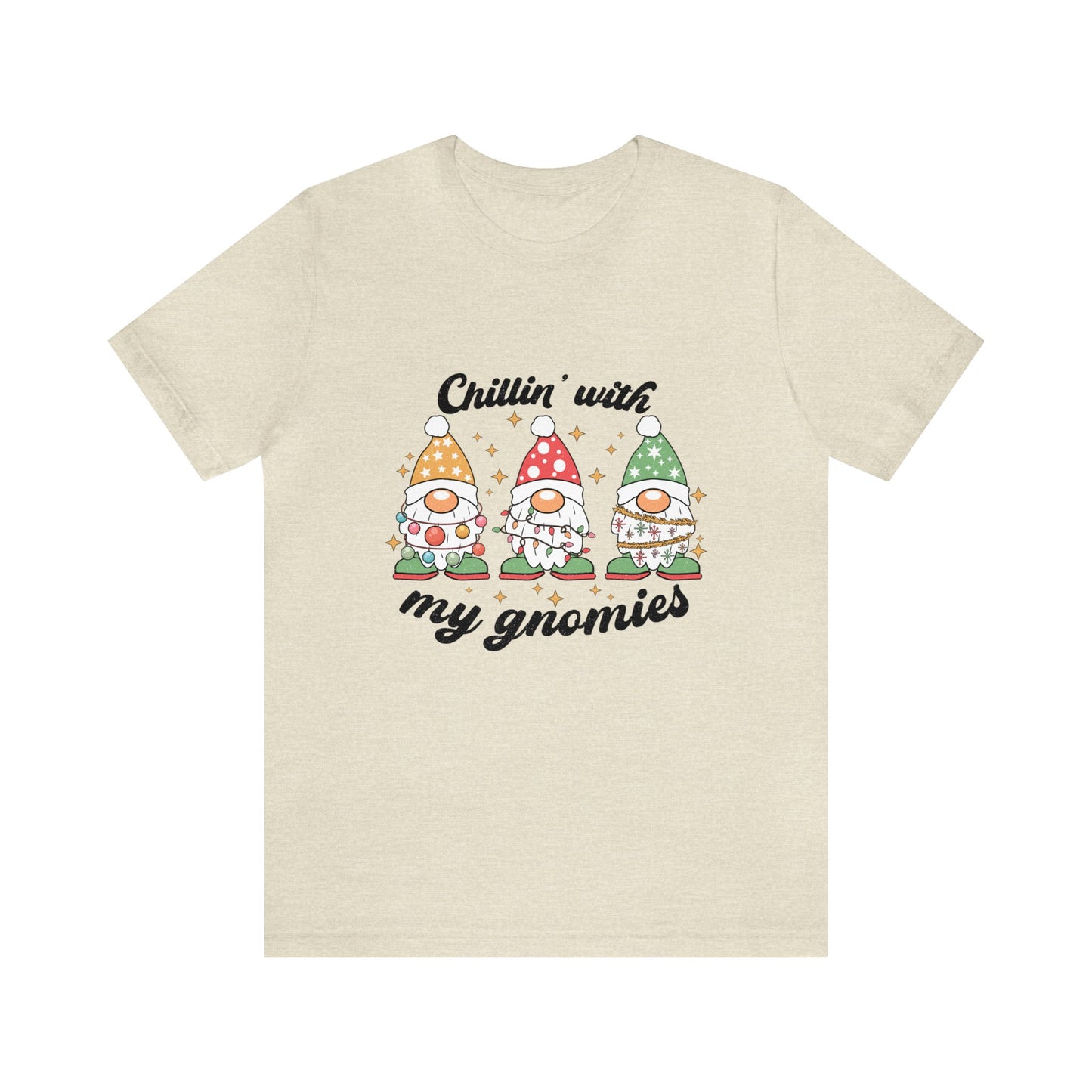 Chillin' With My Gnomies Women's Short Sleeve Christmas T Shirt