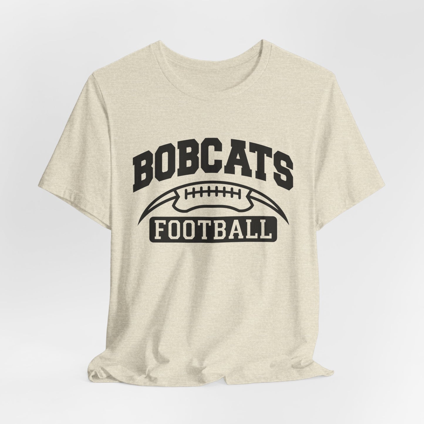 Bobcats Football Adult Unisex Short Sleeve Tee