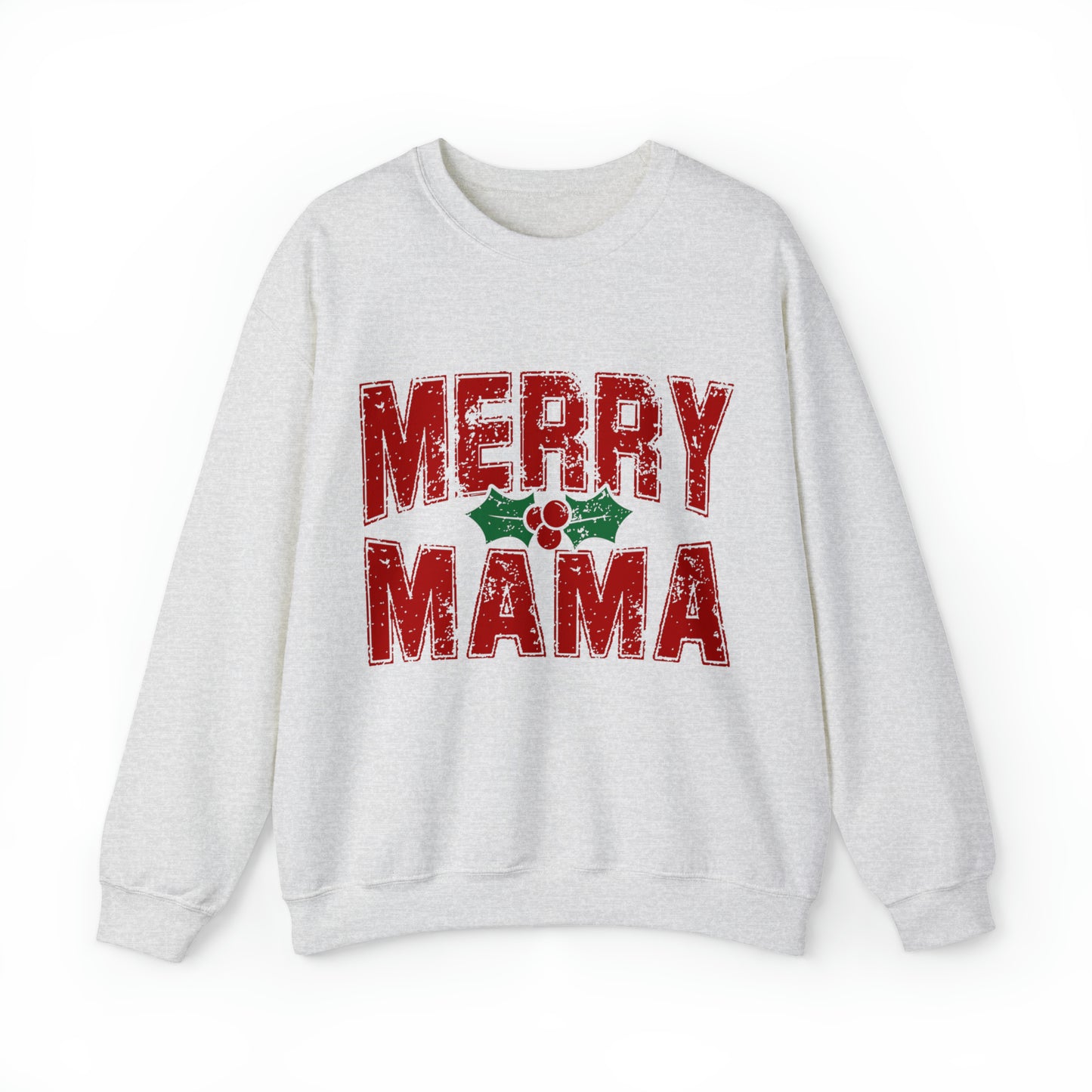 Merry Mama Women's Christmas Crewneck Sweatshirt