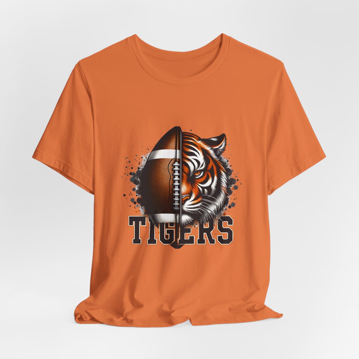 Tigers Football Adult Unisex Short Sleeve Tee