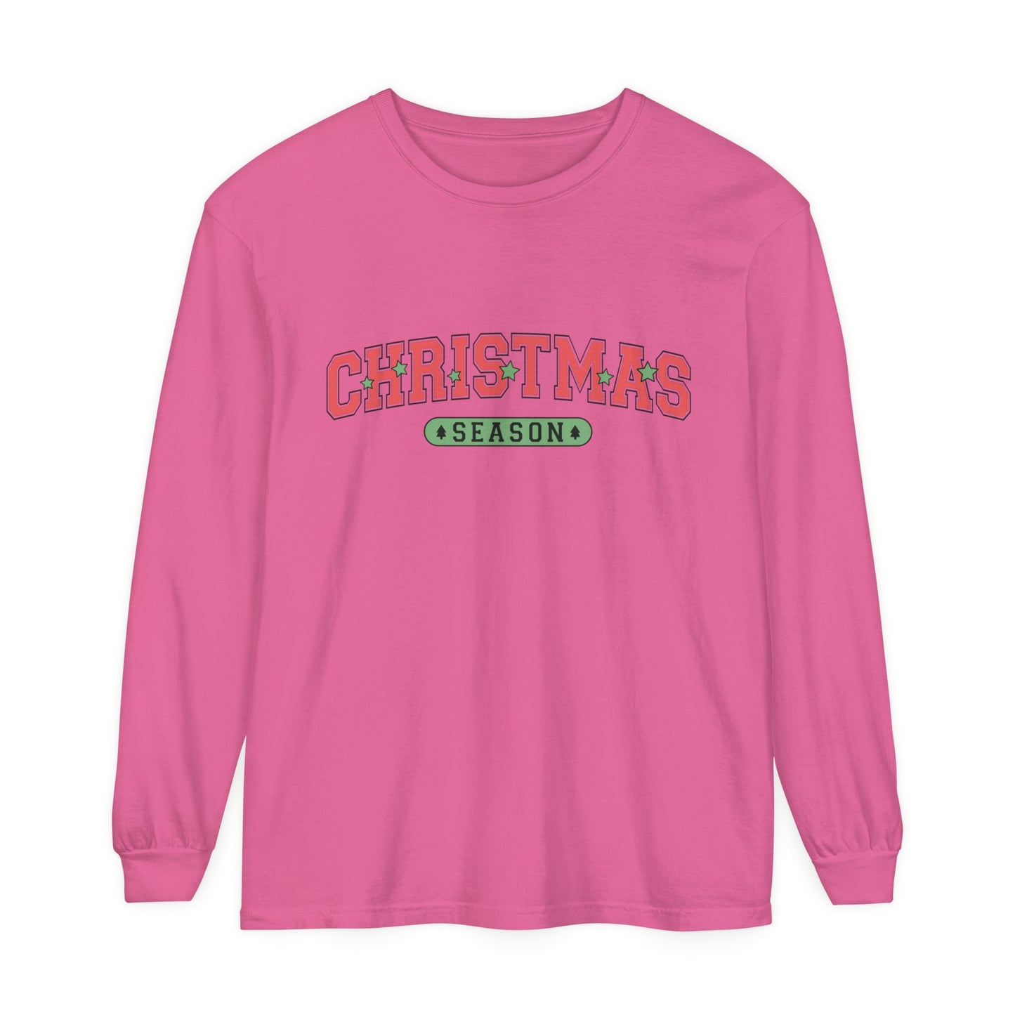 Christmas Season Women's Loose Long Sleeve T-Shirt