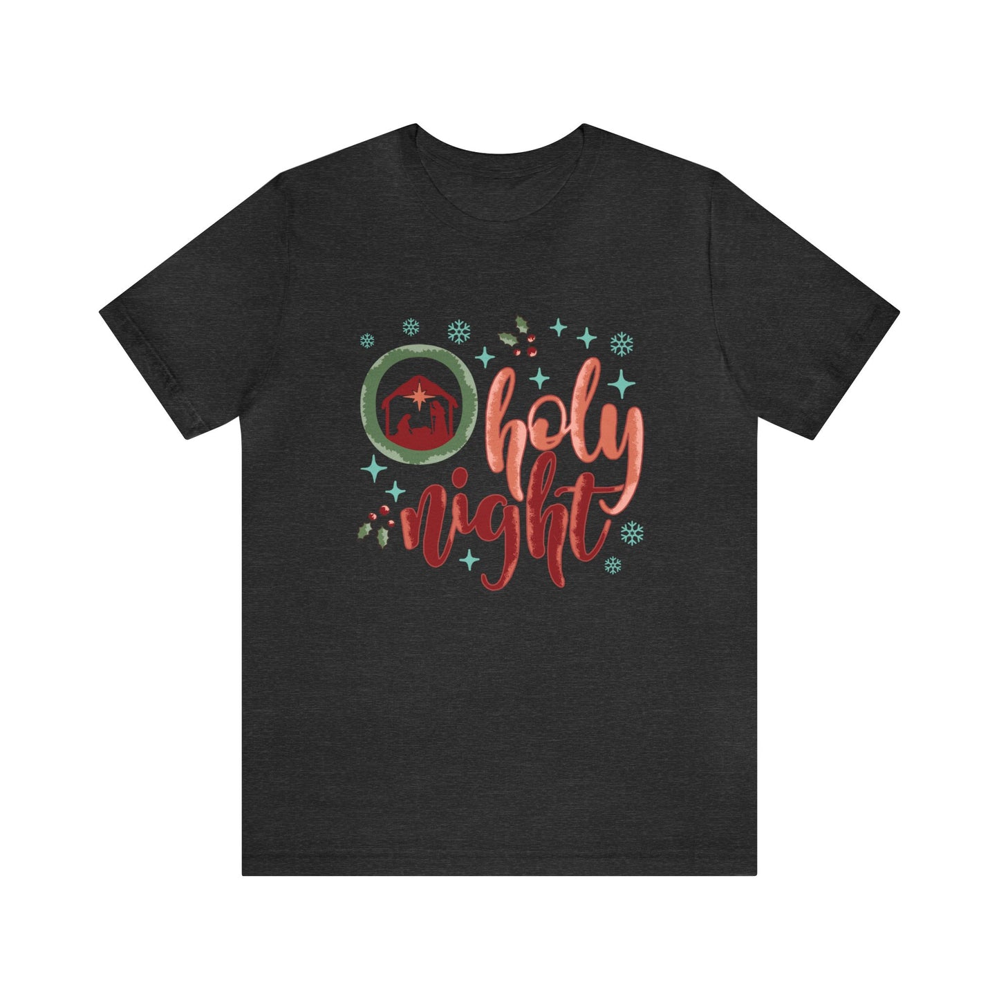 Oh Holy Night Women's Christmas Tshirt