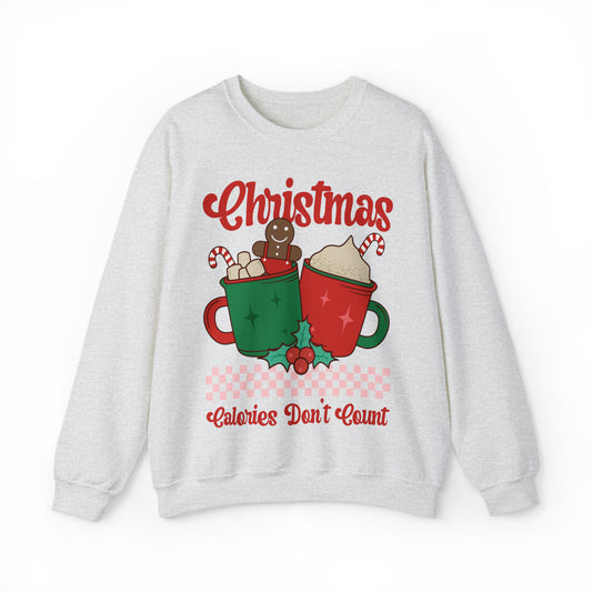Christmas Calories Don't Count Women's Christmas Crewneck Sweatshirt