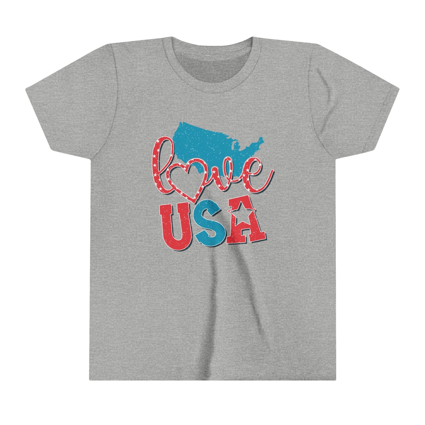 Love USA 4th of July USA Youth Shirt