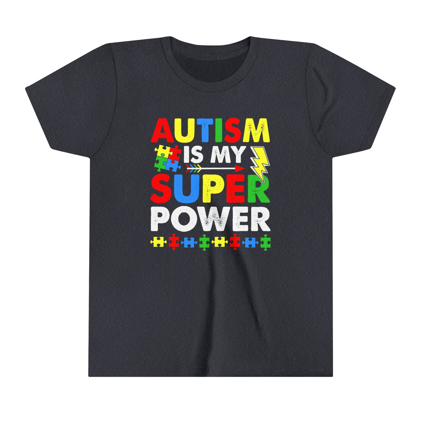 Autism is my super power Autism Awareness Advocate Youth Shirt