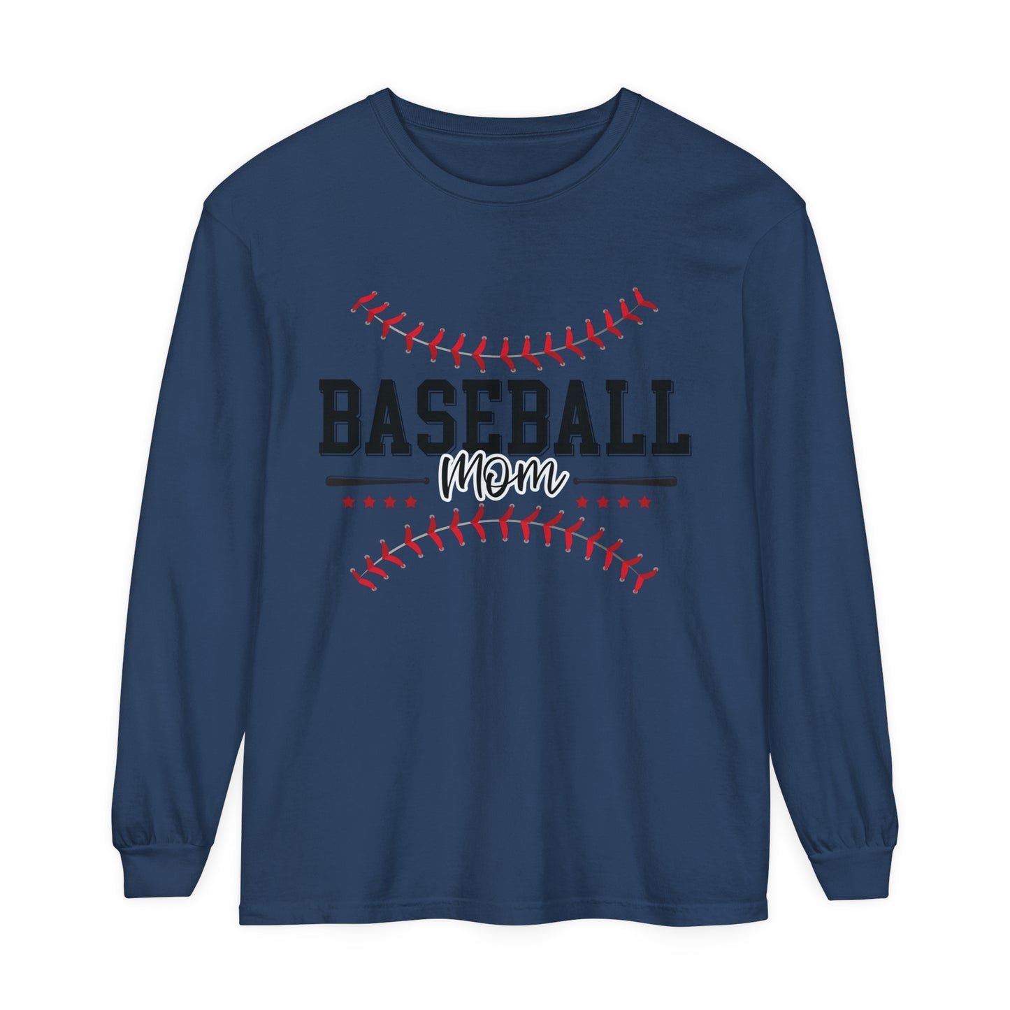 Baseball Mom Loose Long Sleeve T-Shirt