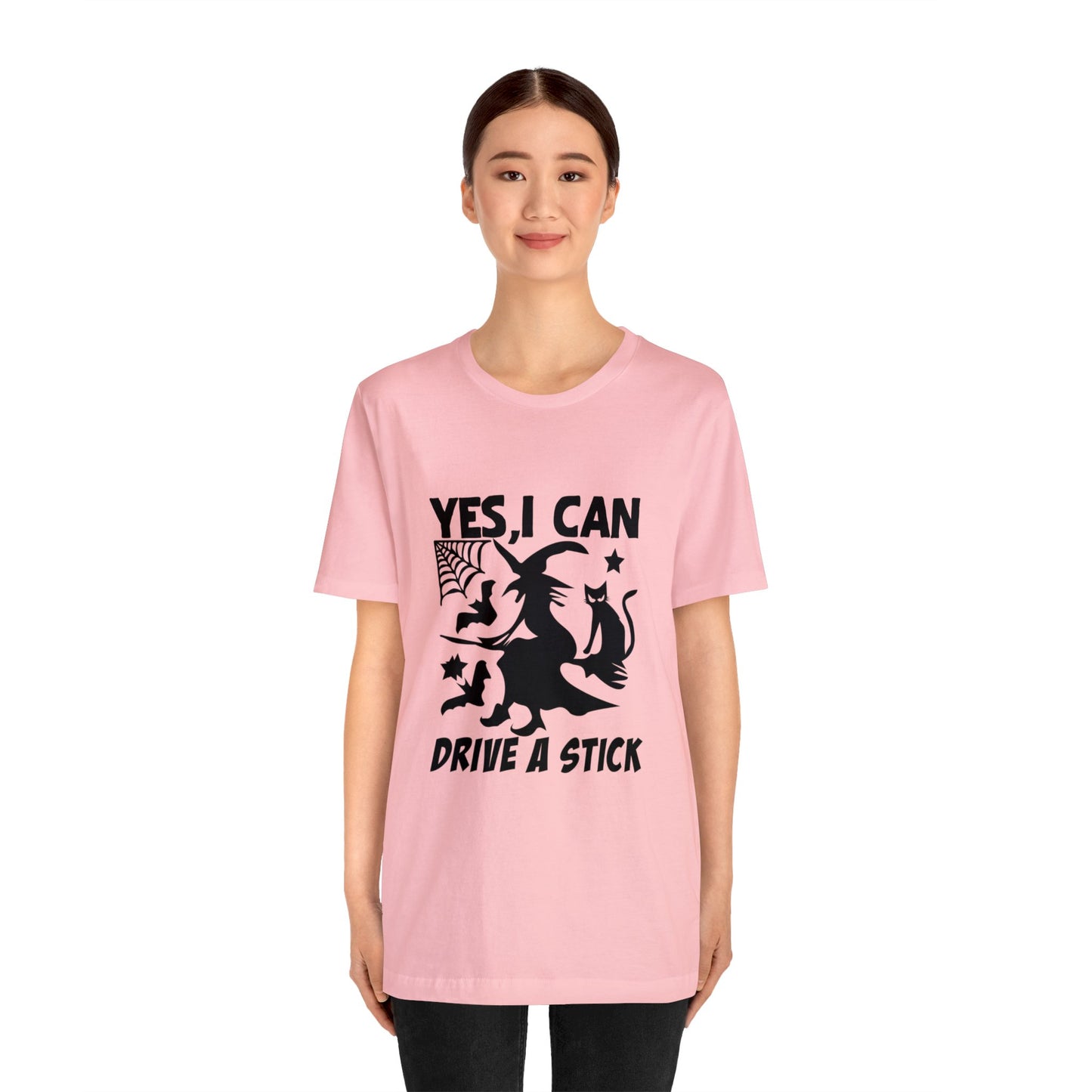 I can drive a stick (Witch on broom)  T-Shirt